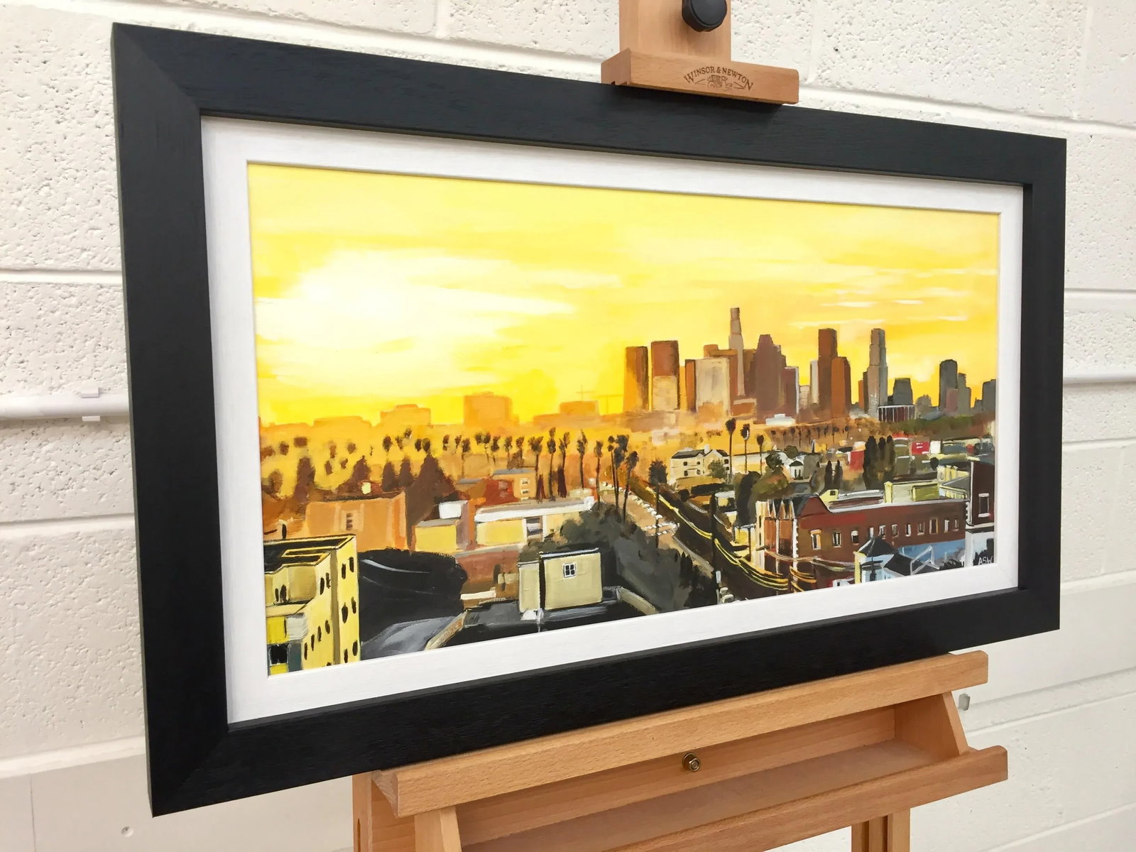 Painting of Sunset in Los Angeles California Usa by British Landscape Artist - 2
