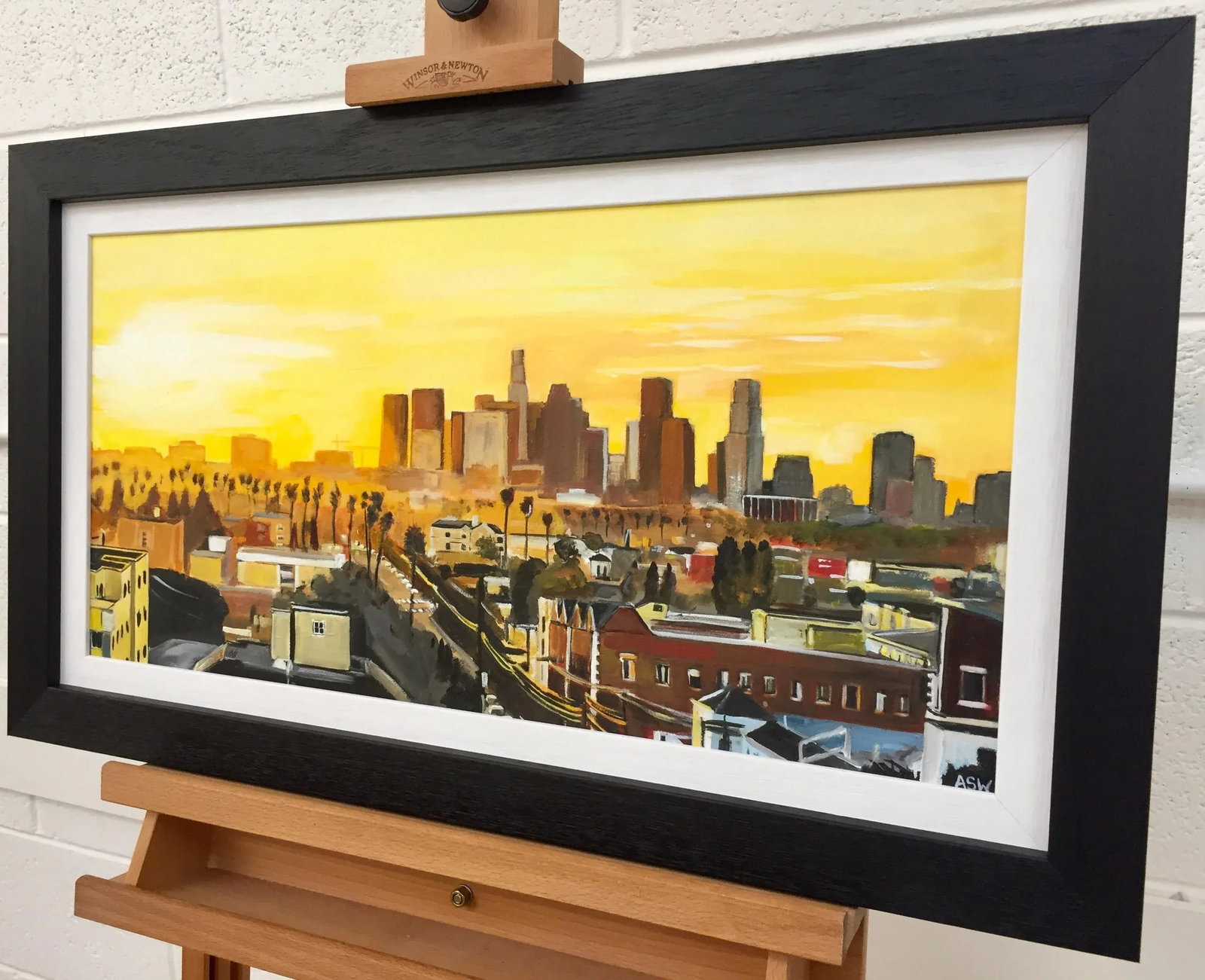 Painting of Sunset in Los Angeles California Usa by British Landscape Artist - 9