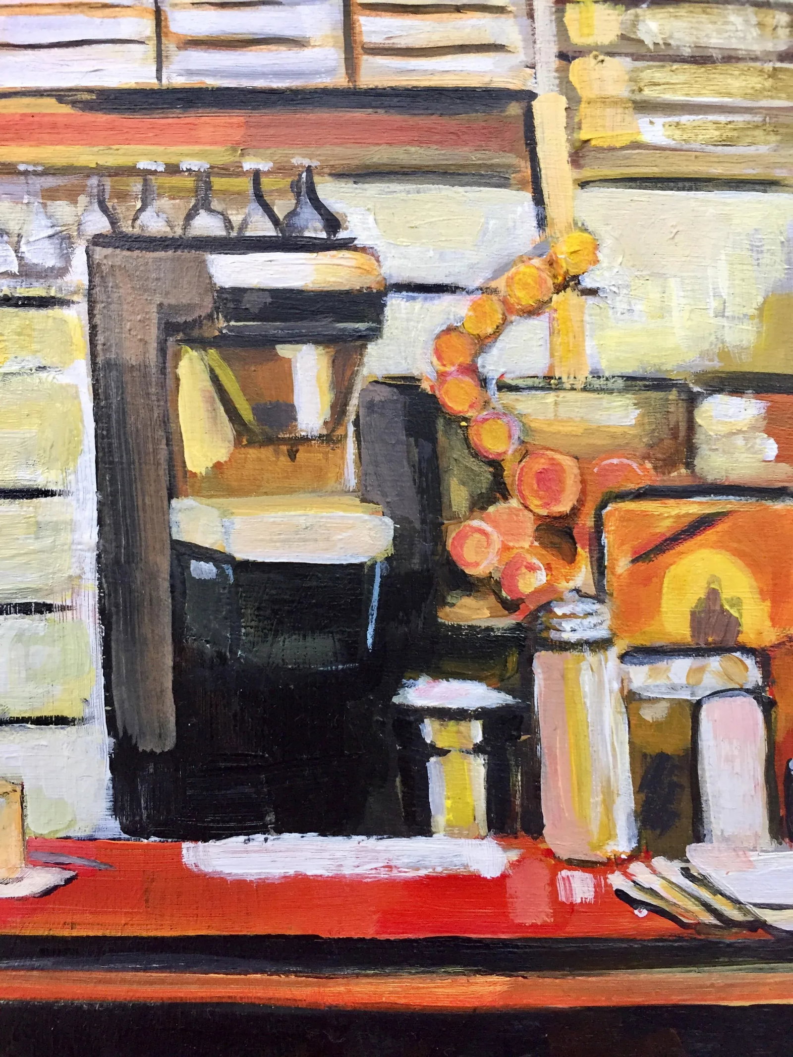 American Diner Still Life Painting by Leading British Urban Landscape Artist - 10