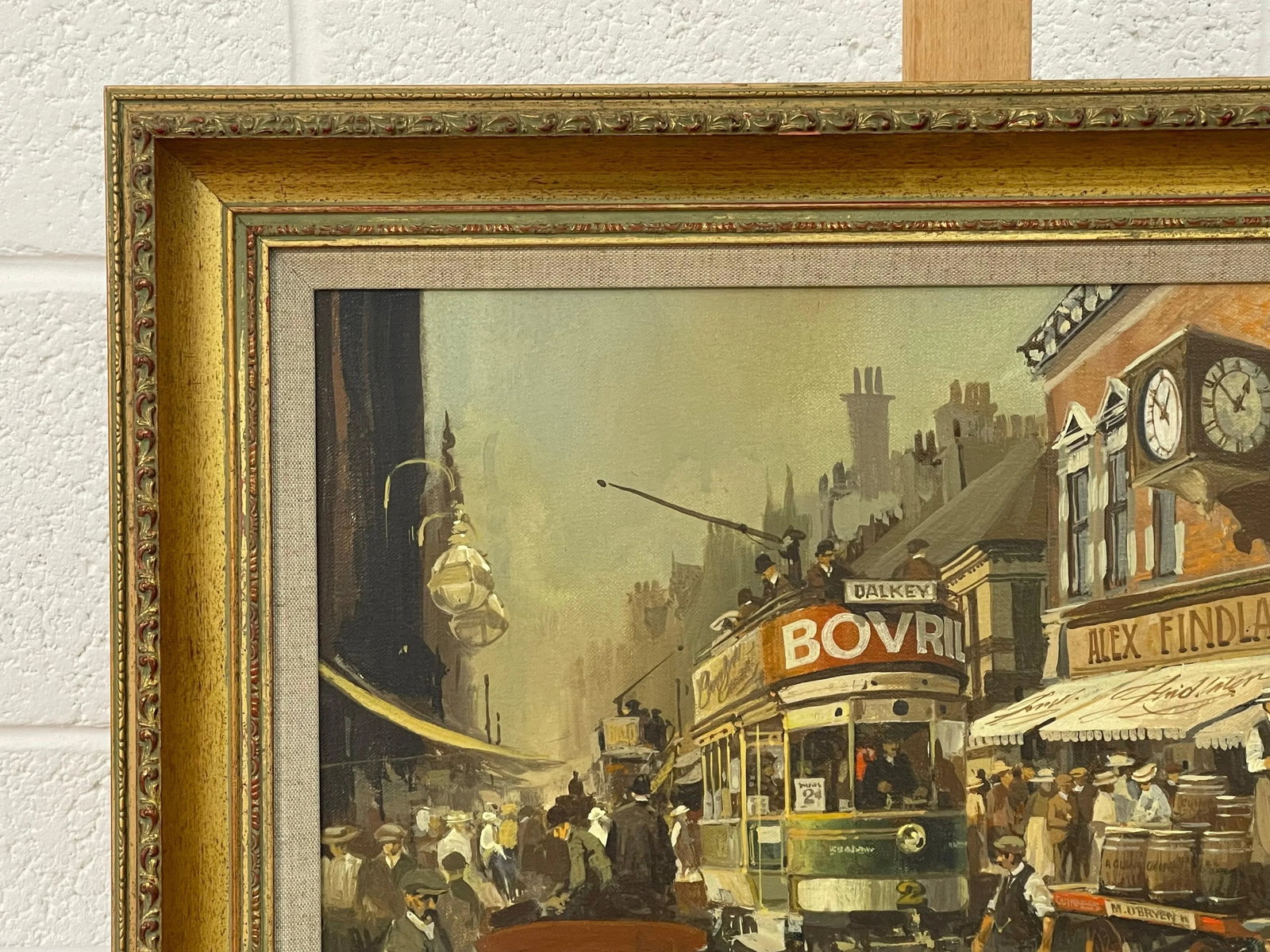 Robert D Beattie, Oil Painting of Kingstown Dublin in 1910 by Modern Impressionist Irish Artist, 195 - 3