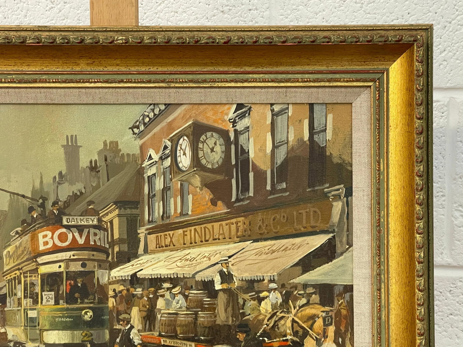 Robert D Beattie, Oil Painting of Kingstown Dublin in 1910 by Modern Impressionist Irish Artist, 195 - 4