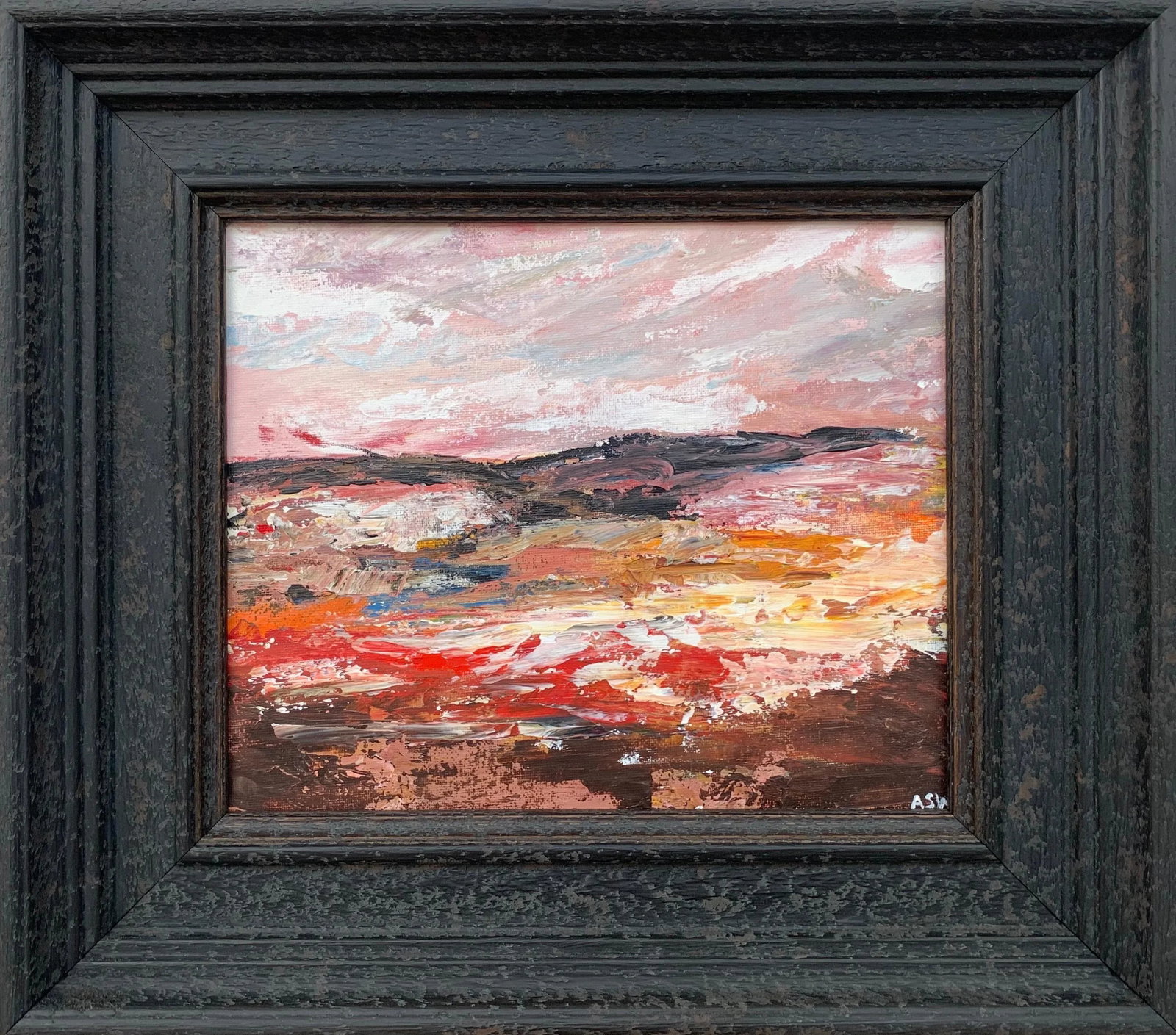 Abstract Landscape Study Using Earthy Brown Colours by Leading English Artist - 13