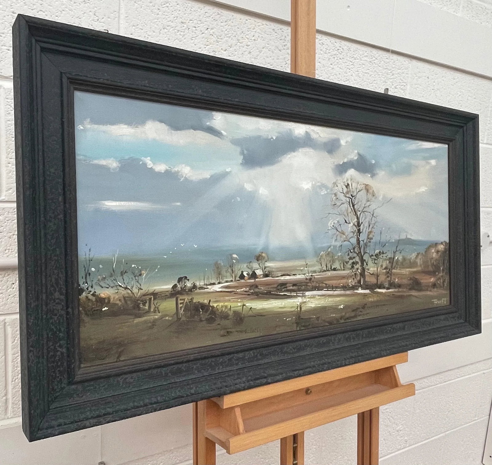 Frank Fitzsimons, Ireland Landscape with Trees, Buildings & Sun Rays by Contemporary Irish Artist, 1 - 2