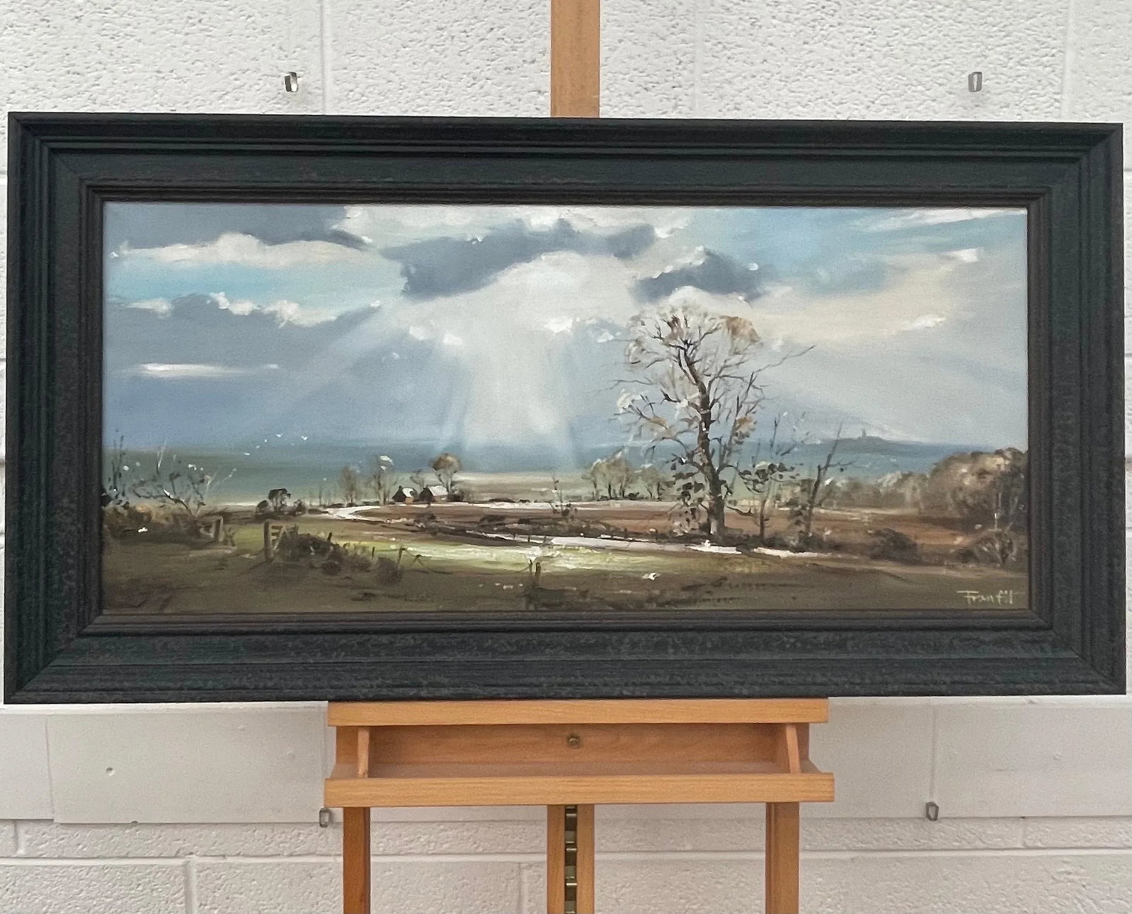 Frank Fitzsimons, Ireland Landscape with Trees, Buildings & Sun Rays by Contemporary Irish Artist, 1 - 5