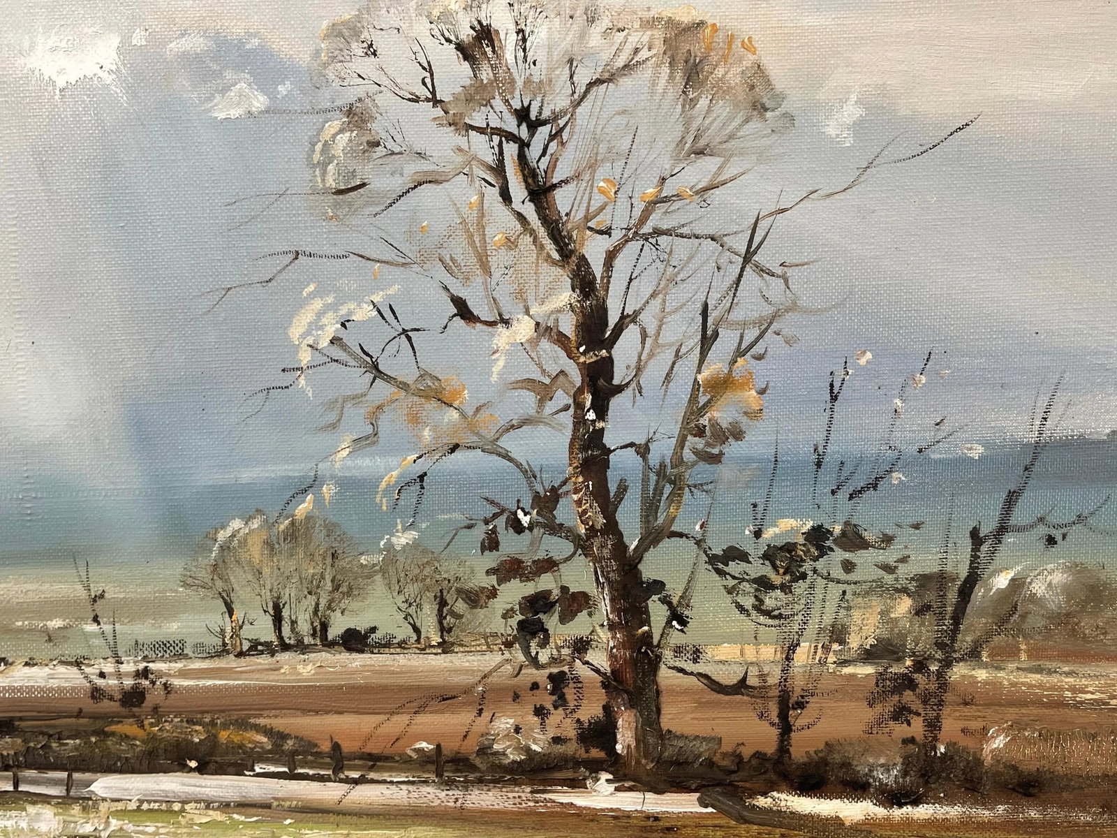 Frank Fitzsimons, Ireland Landscape with Trees, Buildings & Sun Rays by Contemporary Irish Artist, 1 - 9