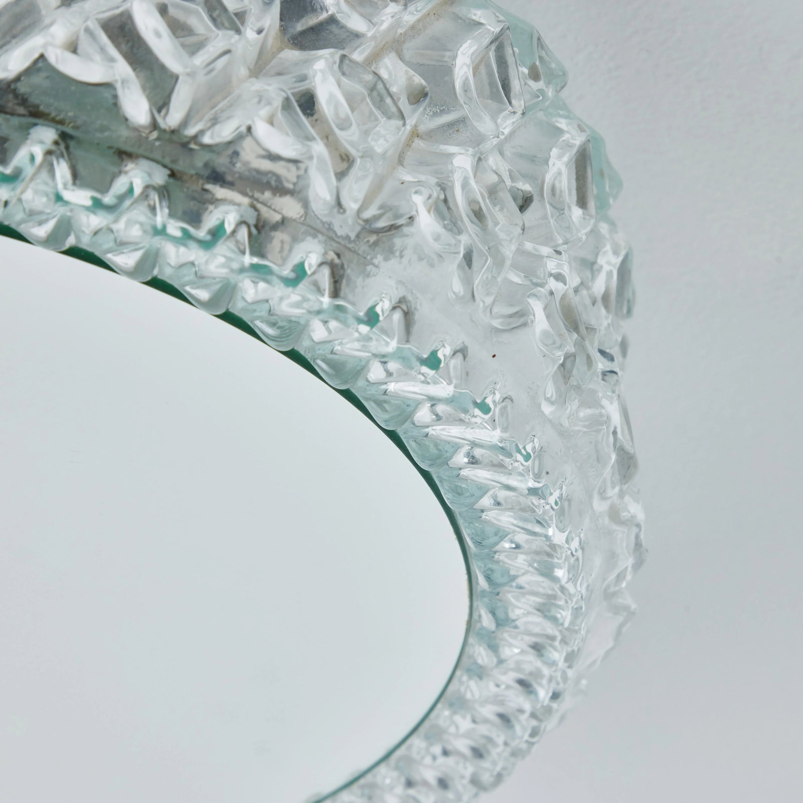1960s Sculptural Glass and Mirrored Wall or Ceiling Lamp for Limberg - 7