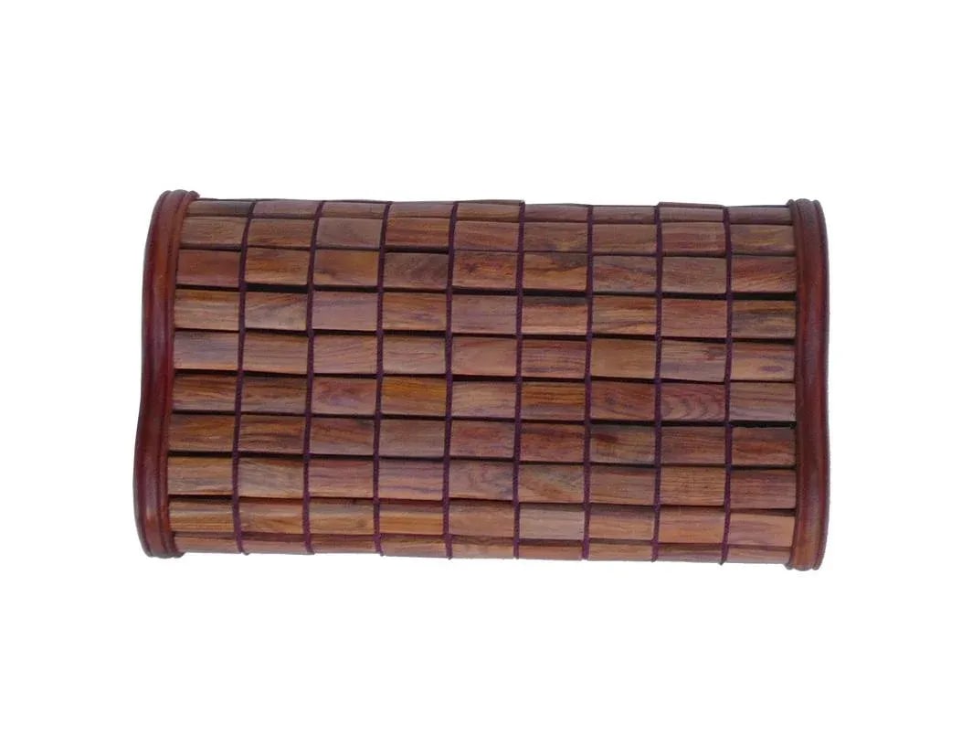 Chinese Huanghuali Rosewood Tile Pillow - 2