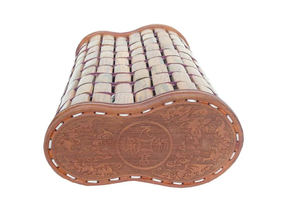 Chinese Huanghuali Rosewood Tile Pillow - 3