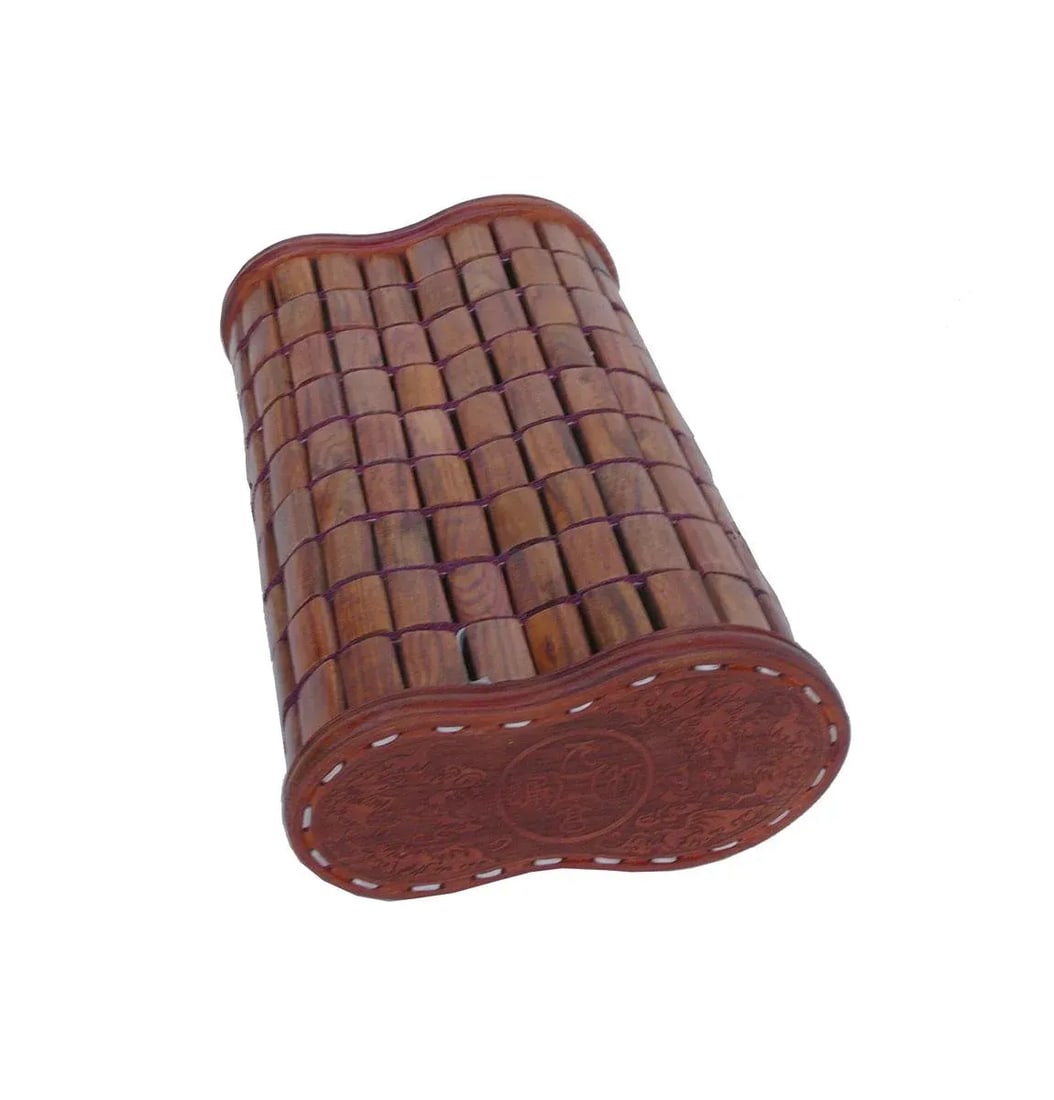 Chinese Huanghuali Rosewood Tile Pillow - 4