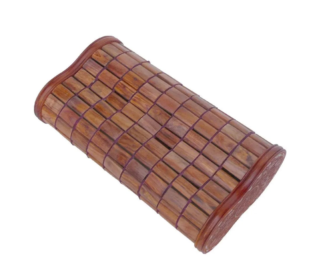 Chinese Huanghuali Rosewood Tile Pillow - 5