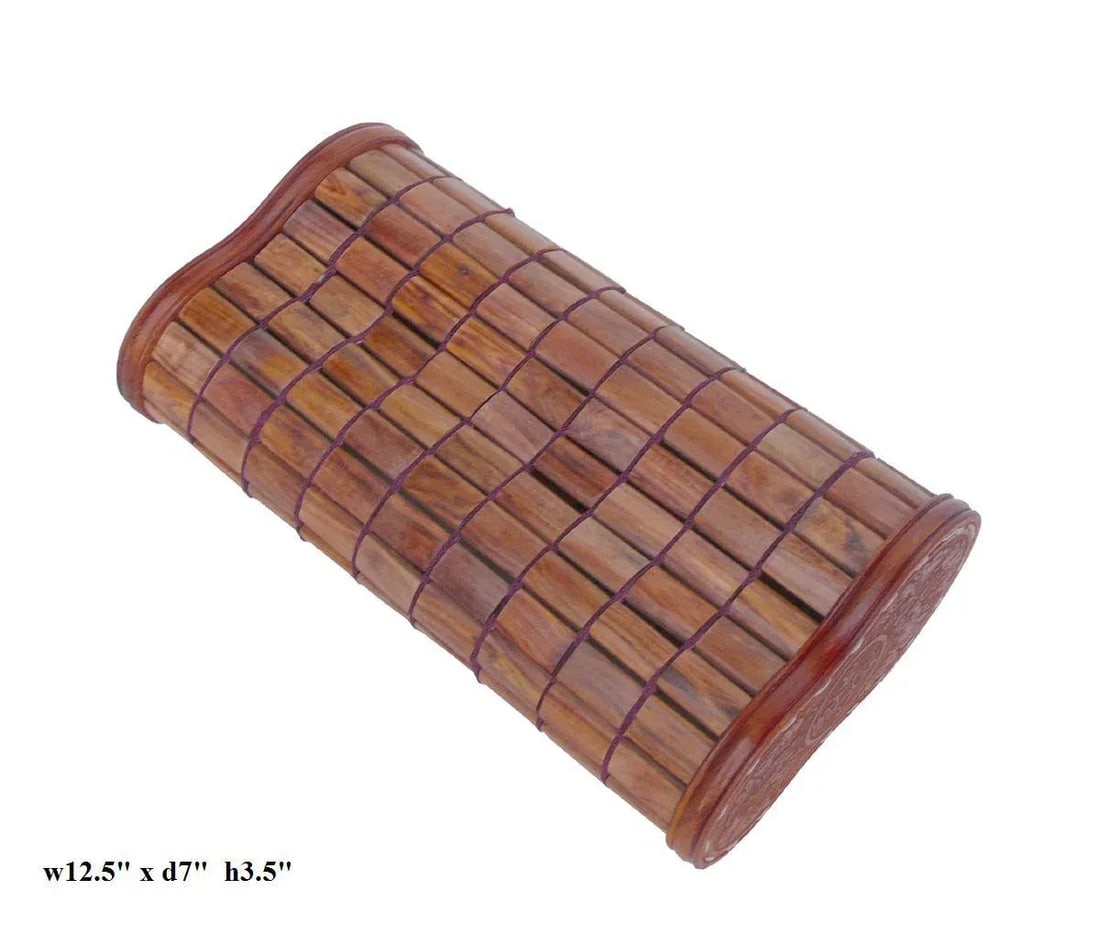 Chinese Huanghuali Rosewood Tile Pillow - 6