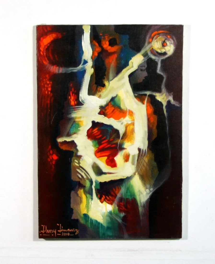 Contemporary Figurative Abstract Modern Acrylic on Canvas Painting by Jhosy Jimenez - 2
