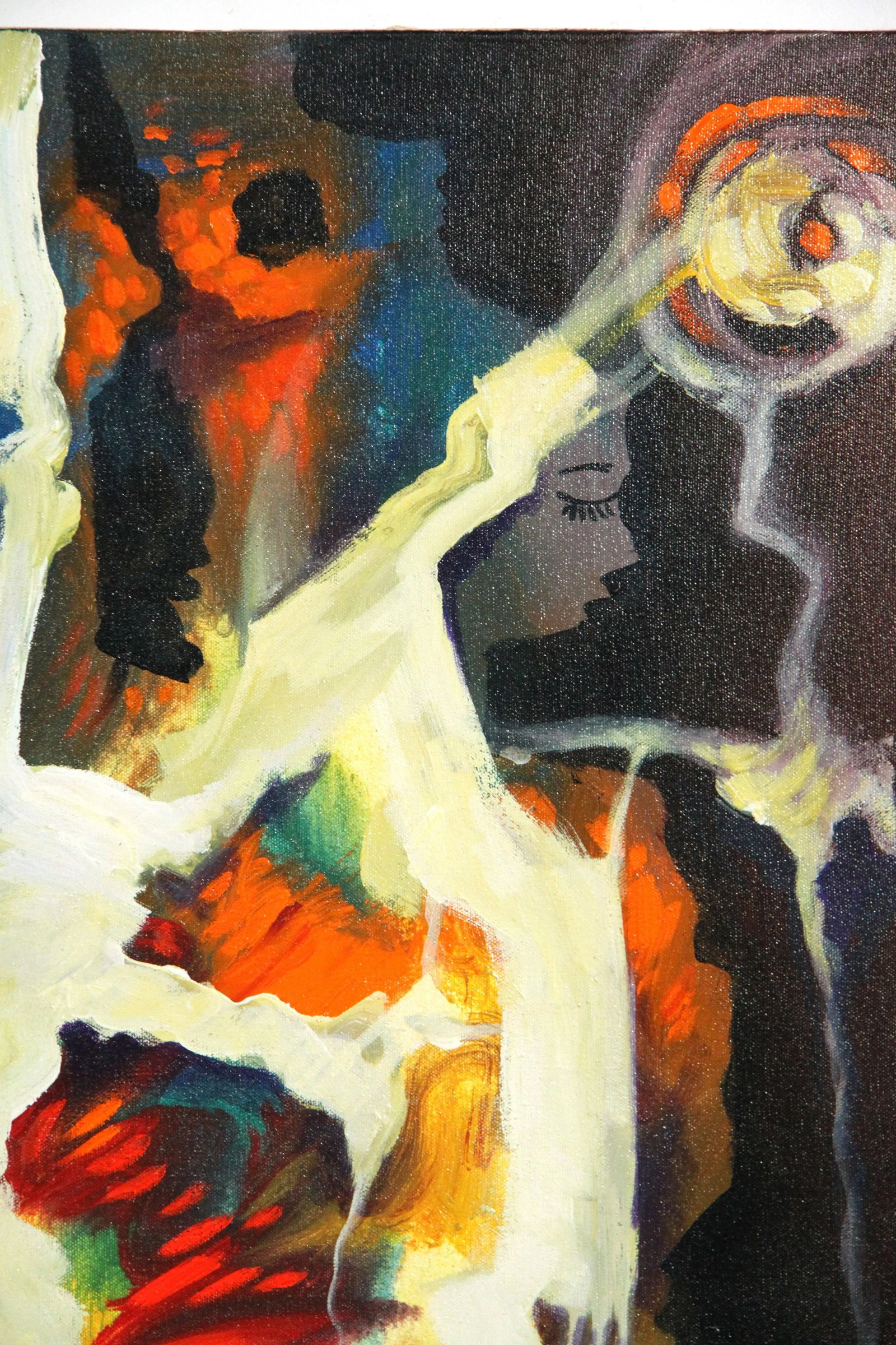Contemporary Figurative Abstract Modern Acrylic on Canvas Painting by Jhosy Jimenez - 7