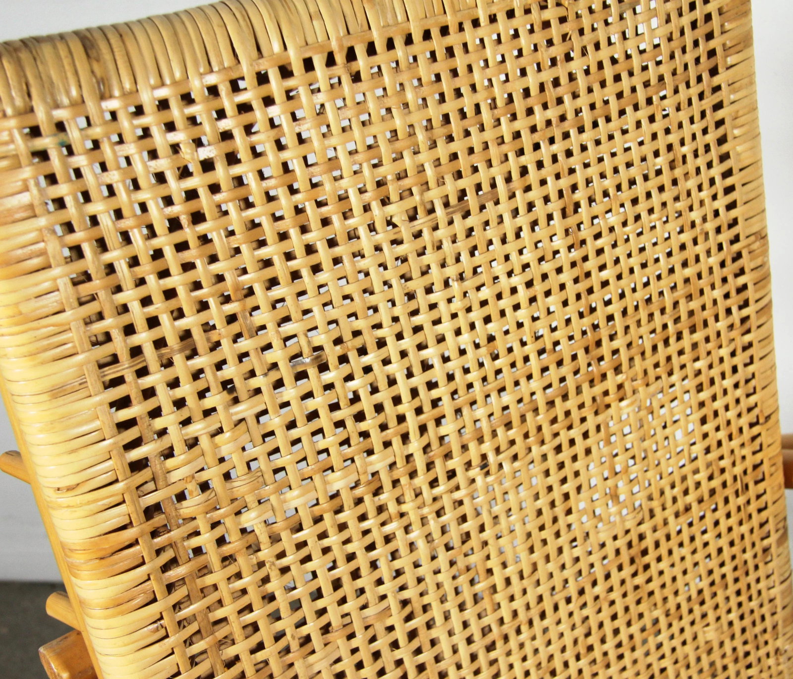 Vintage Bamboo Rattan Adjustable Lounge Chair / Recliner - 6