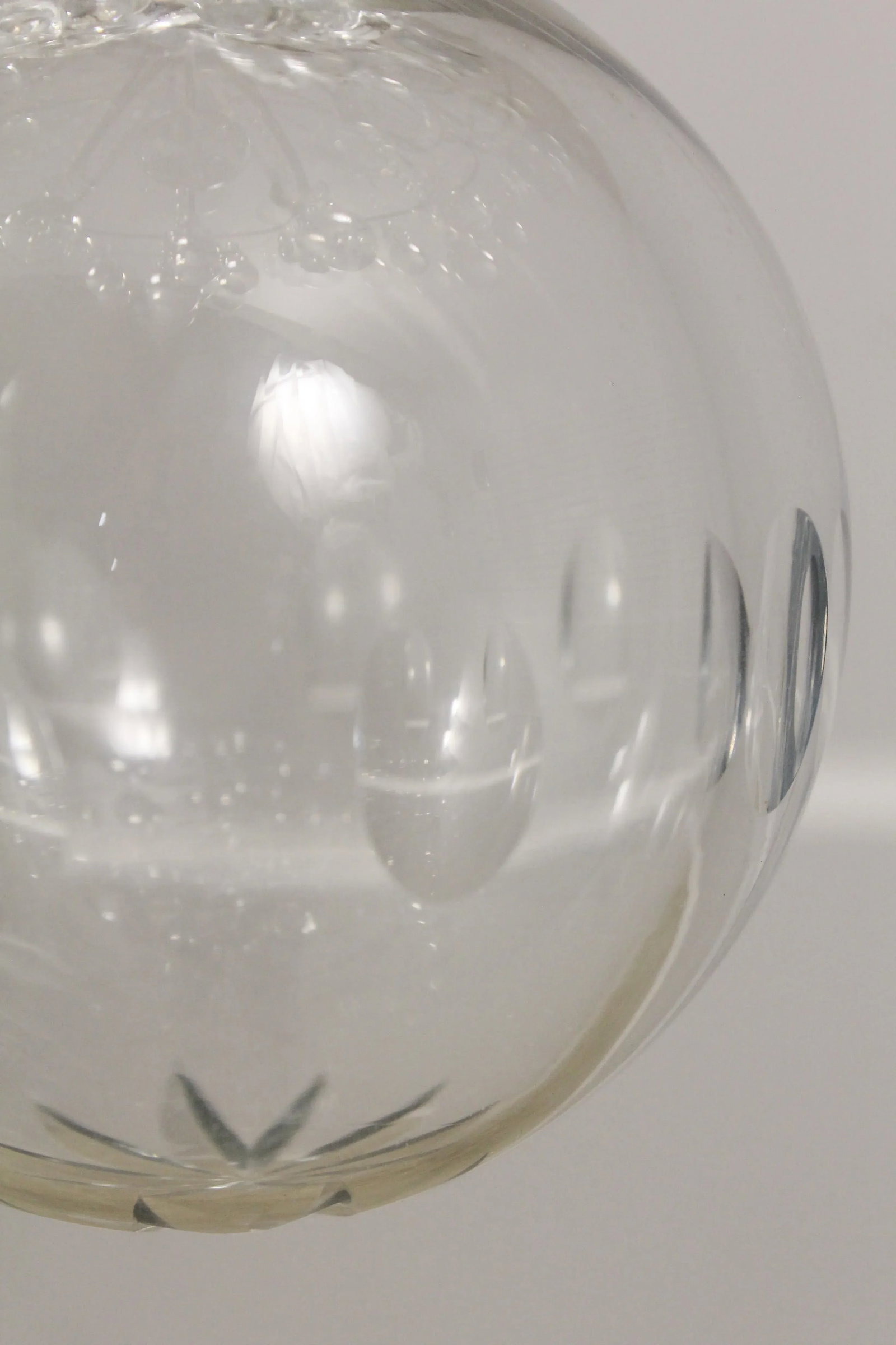 High Quality Brass & Sphere Crystal Ball Chandelier - 9