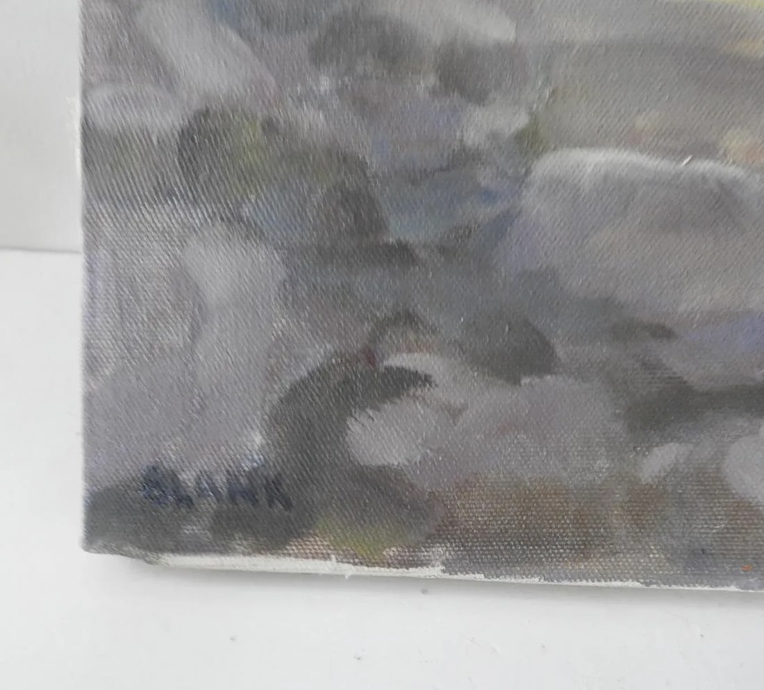 Vintage Mid Century Impressionist Muir Wood Landscape Painting - 2
