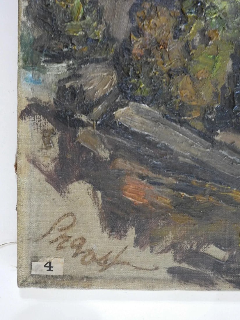 Early 20th Century Impressionist Rocky Mountain Landscape Painting - 5
