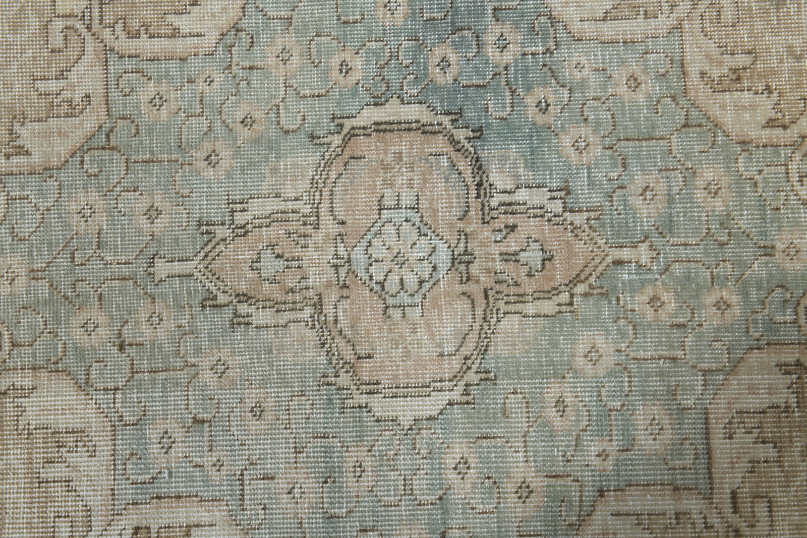 1970s Vintage Persian Handmade Wool Cotton Orange Area Rug - 7