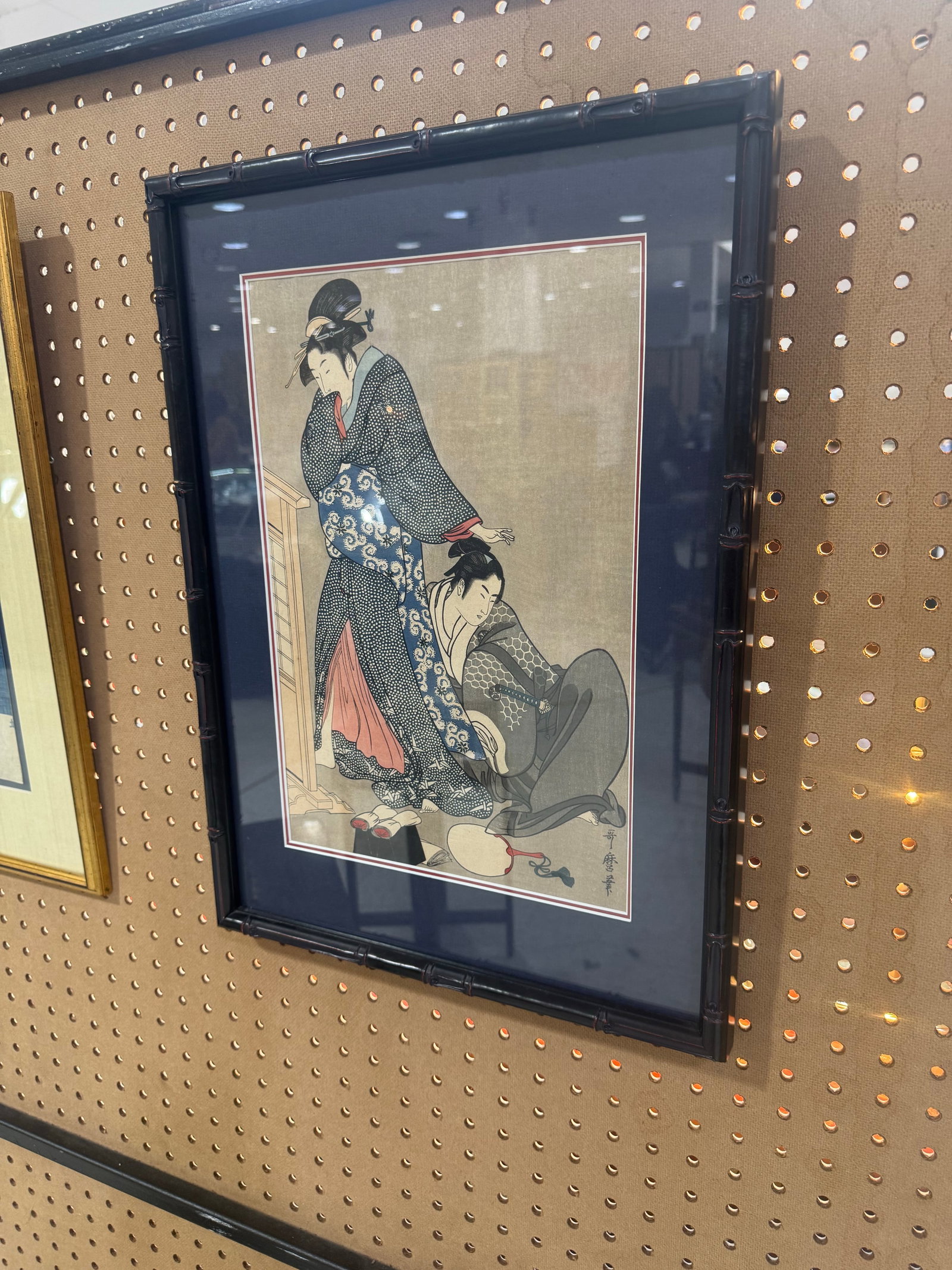 Mid 19th Century Woodblock Print : Toyokuni III : Utagawa Kunisada : Oboshi and Yozei-In - 2