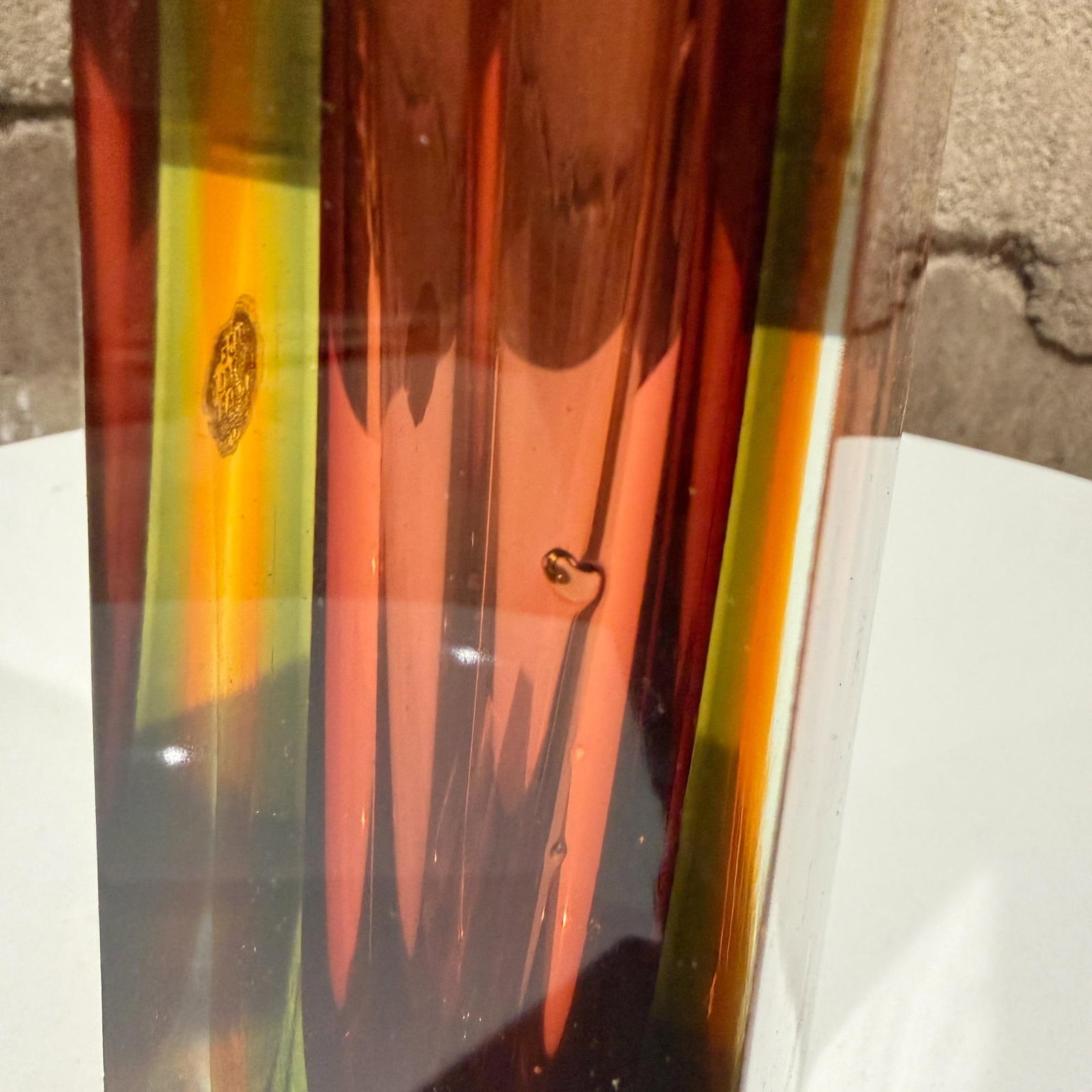 Murano Vase Sommerso Attr Pavel Hlava Italy Mid Century Modern - 7