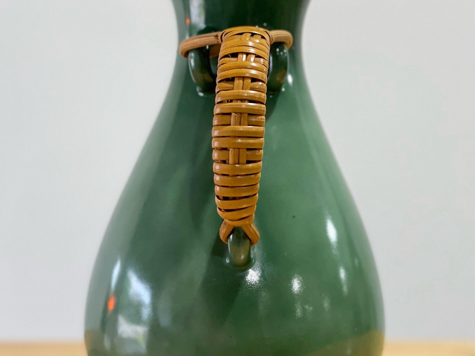 1950s Kenji Fujita for Freeman Lederman, Modernist Coffee Carafe Pitcher - Green - 4