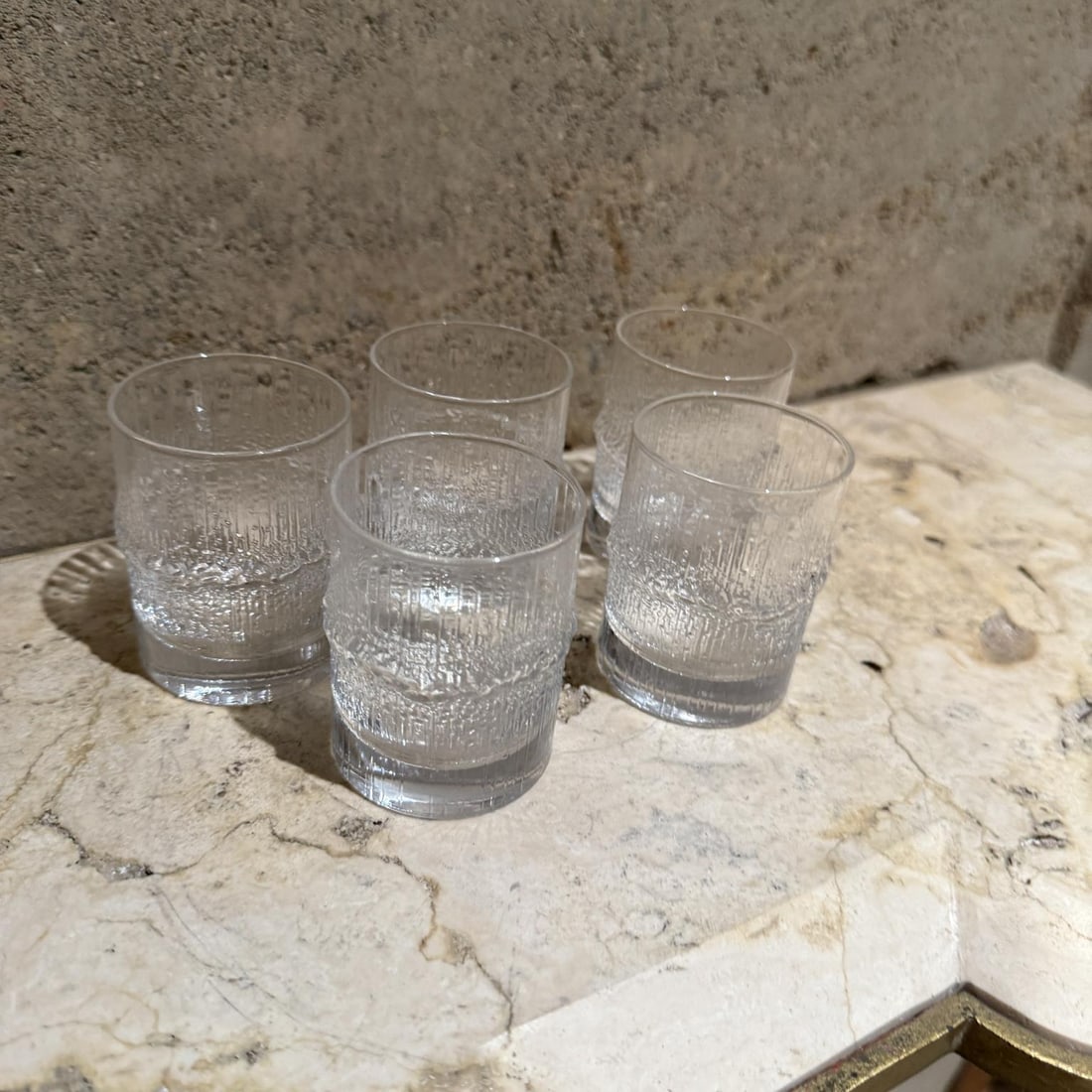 1970s Tapio Wirkkala Set Five Niva Liquor Shot Glasses Iittala Finland - 3