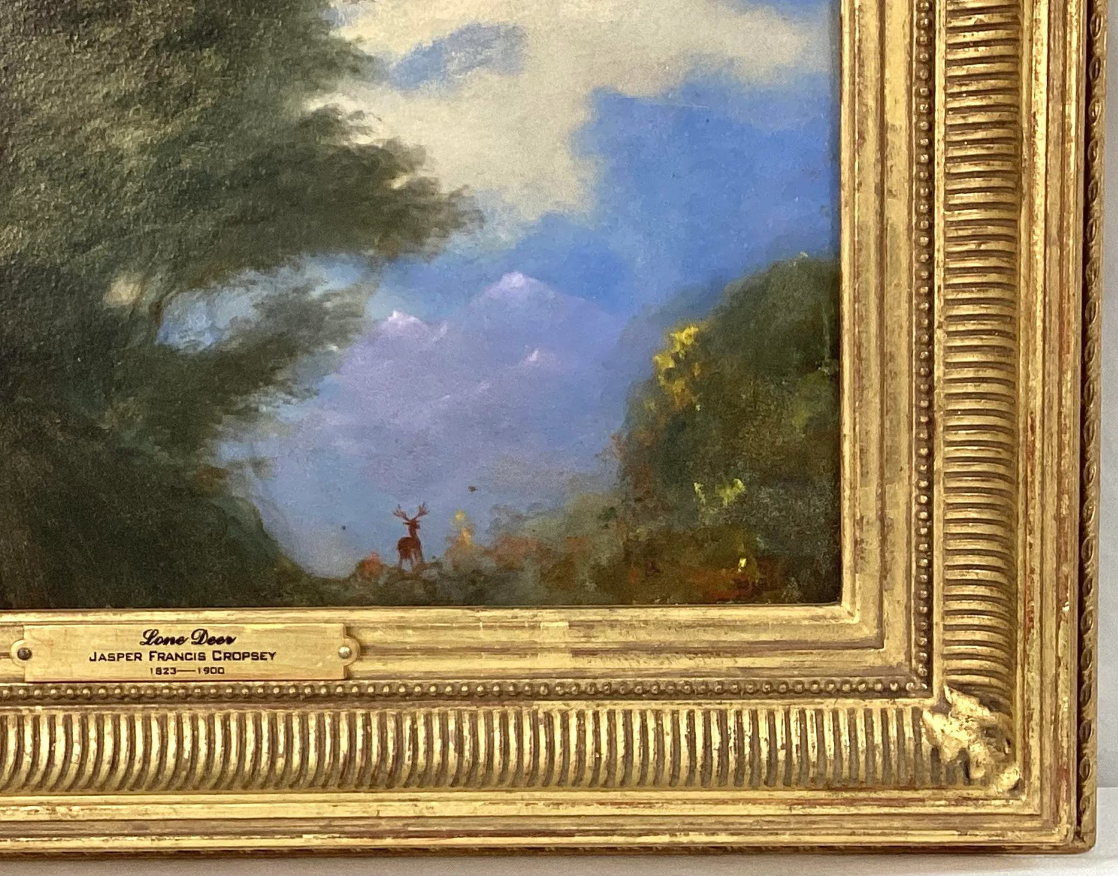 Signed Jasper Francis Cropsey Oil Painting, Lone Deer - 6