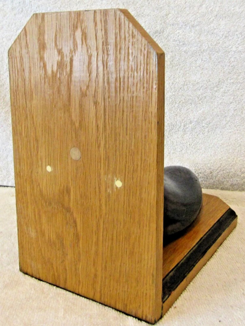 1940s Black Bakelite Cobbler Shoe Form H Bookends - a Pair - 11