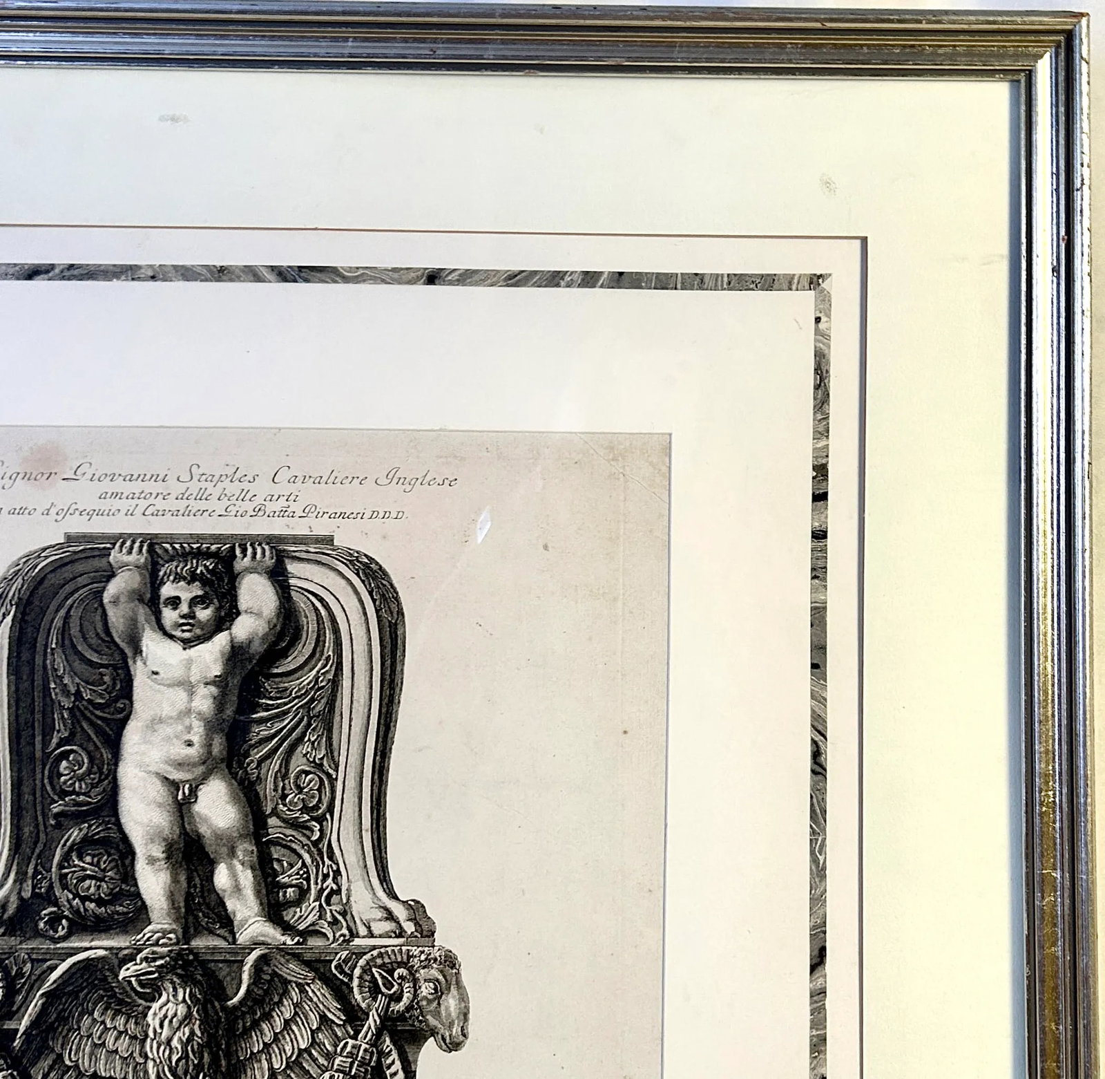Framed Etching of Ornamental Candelabrum Base by Giovanni Piranesi - 4