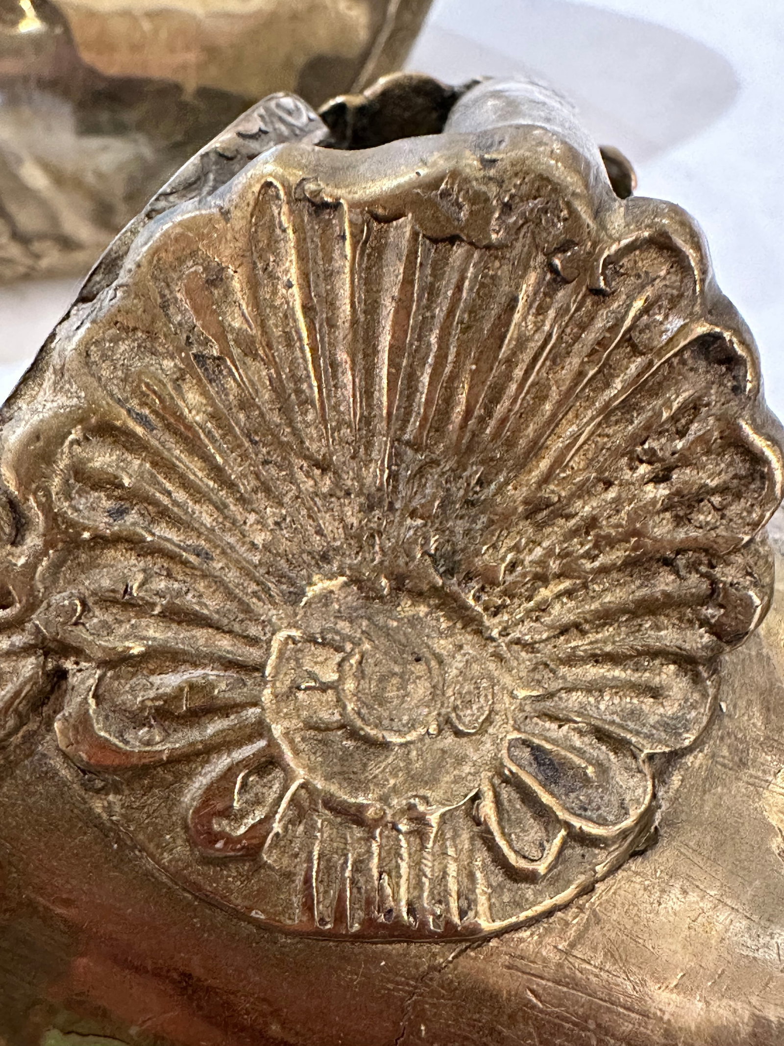 Pair of Antique Brass Conquistador Style Stirrup Slippers - 7