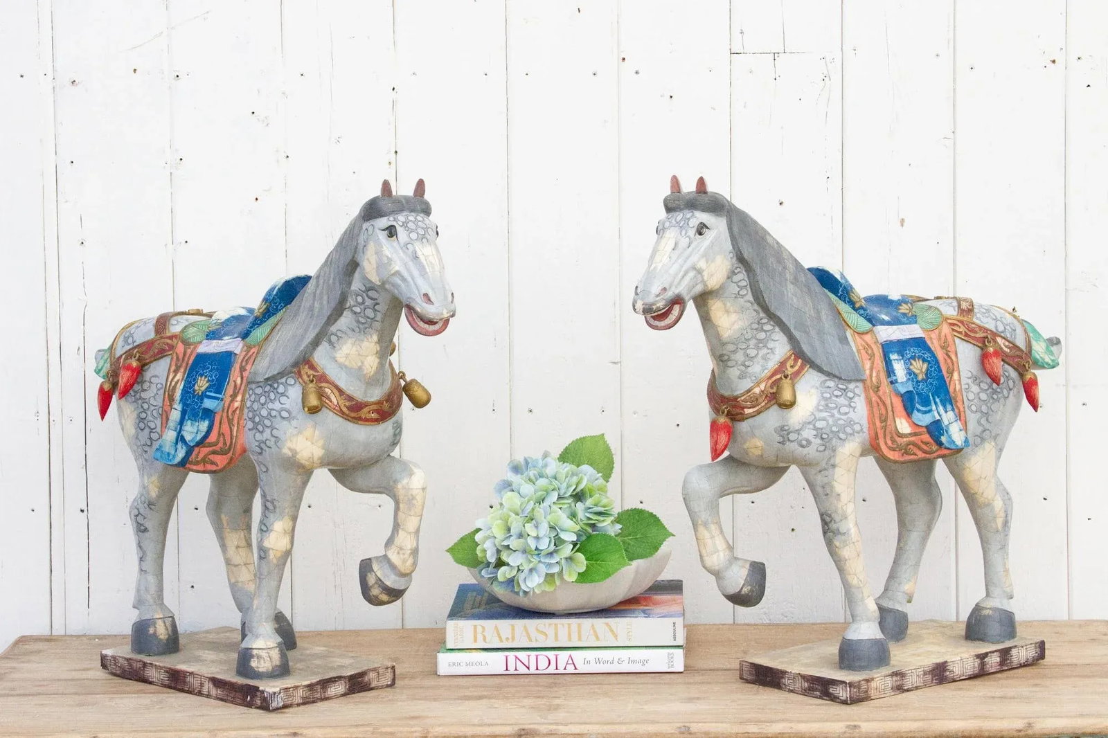 Pair of Mid-Century Inlay Veneer Horses - 12