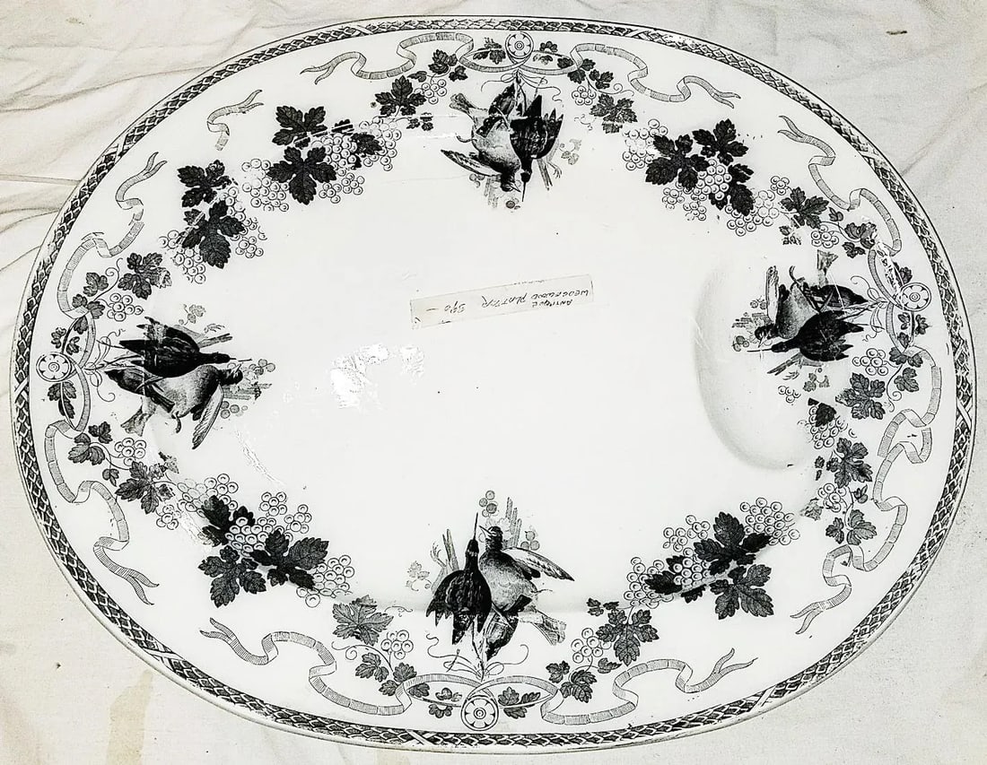 Antique Wedgwood Tureen and Serving Platter- 2 Pieces - 6