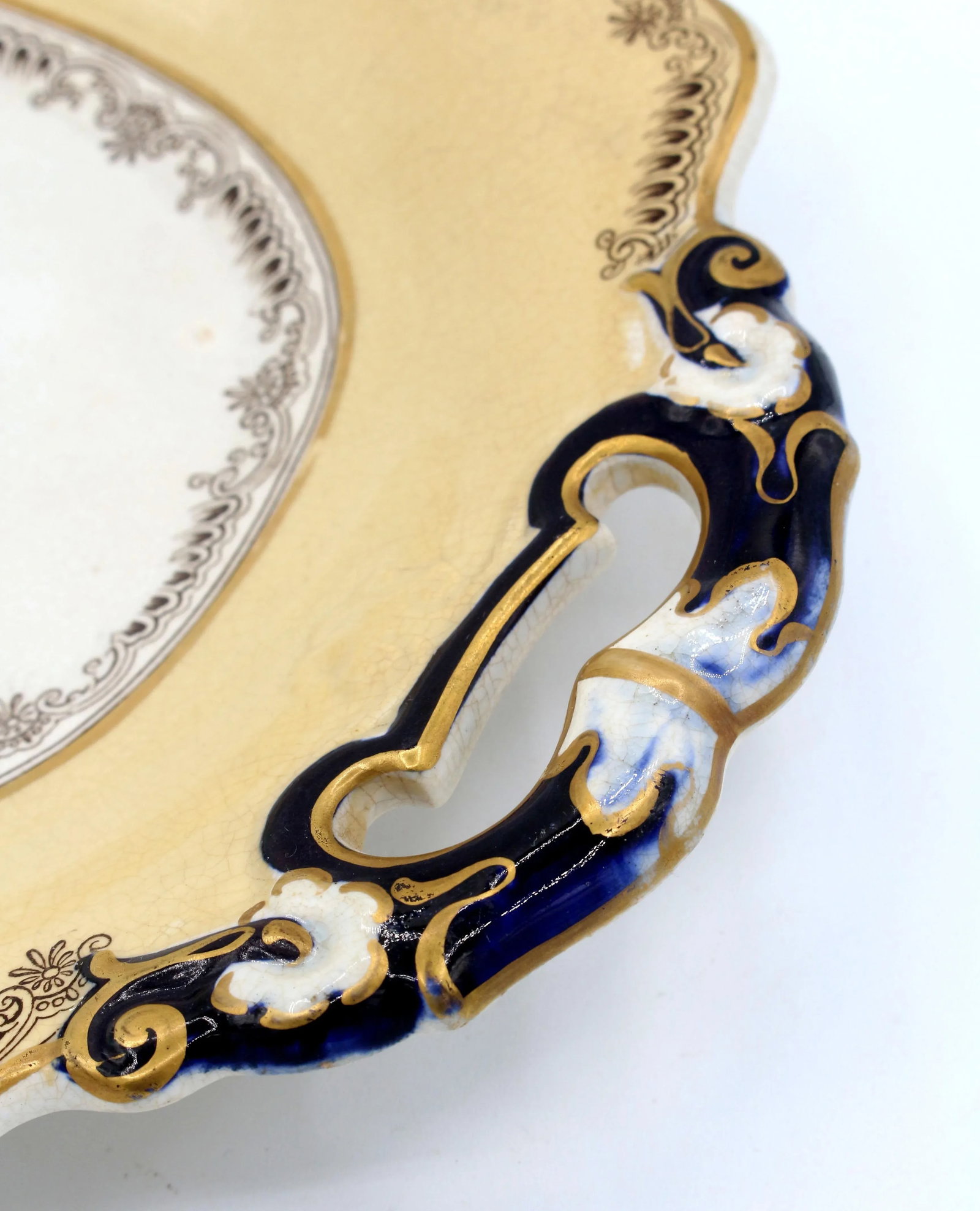 Pair of "Opaque Granite China" Sweetmeats, Circa 1834-54 by William Ridgway - 10