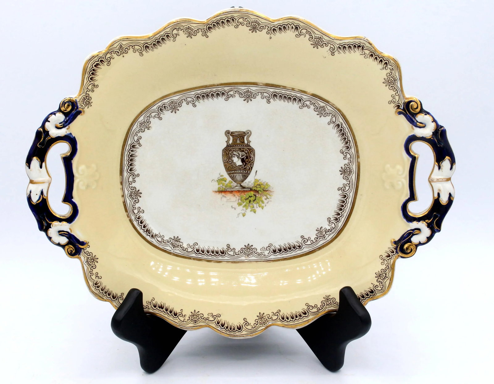 Pair of "Opaque Granite China" Sweetmeats, Circa 1834-54 by William Ridgway - 5