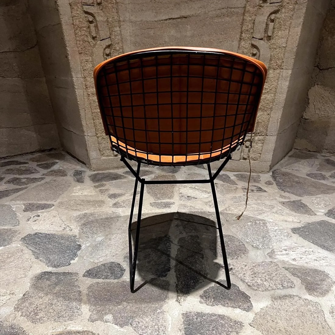 1970s Harry Bertoia for Knoll Black Wire Side Chair - 2