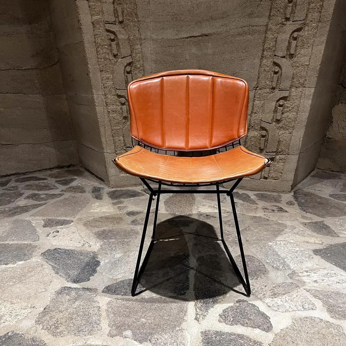 1970s Harry Bertoia for Knoll Black Wire Side Chair - 3