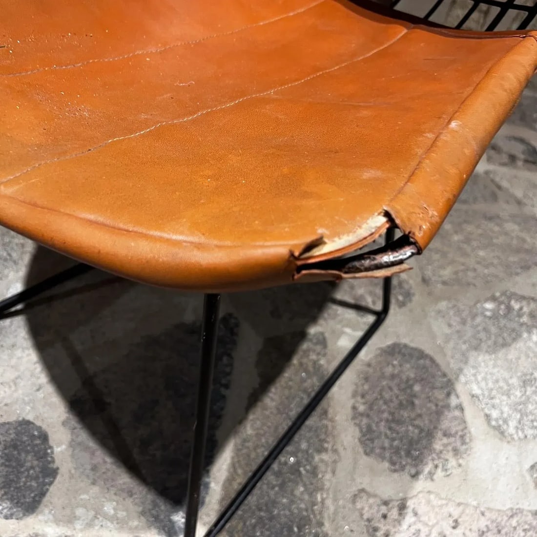 1970s Harry Bertoia for Knoll Black Wire Side Chair - 7