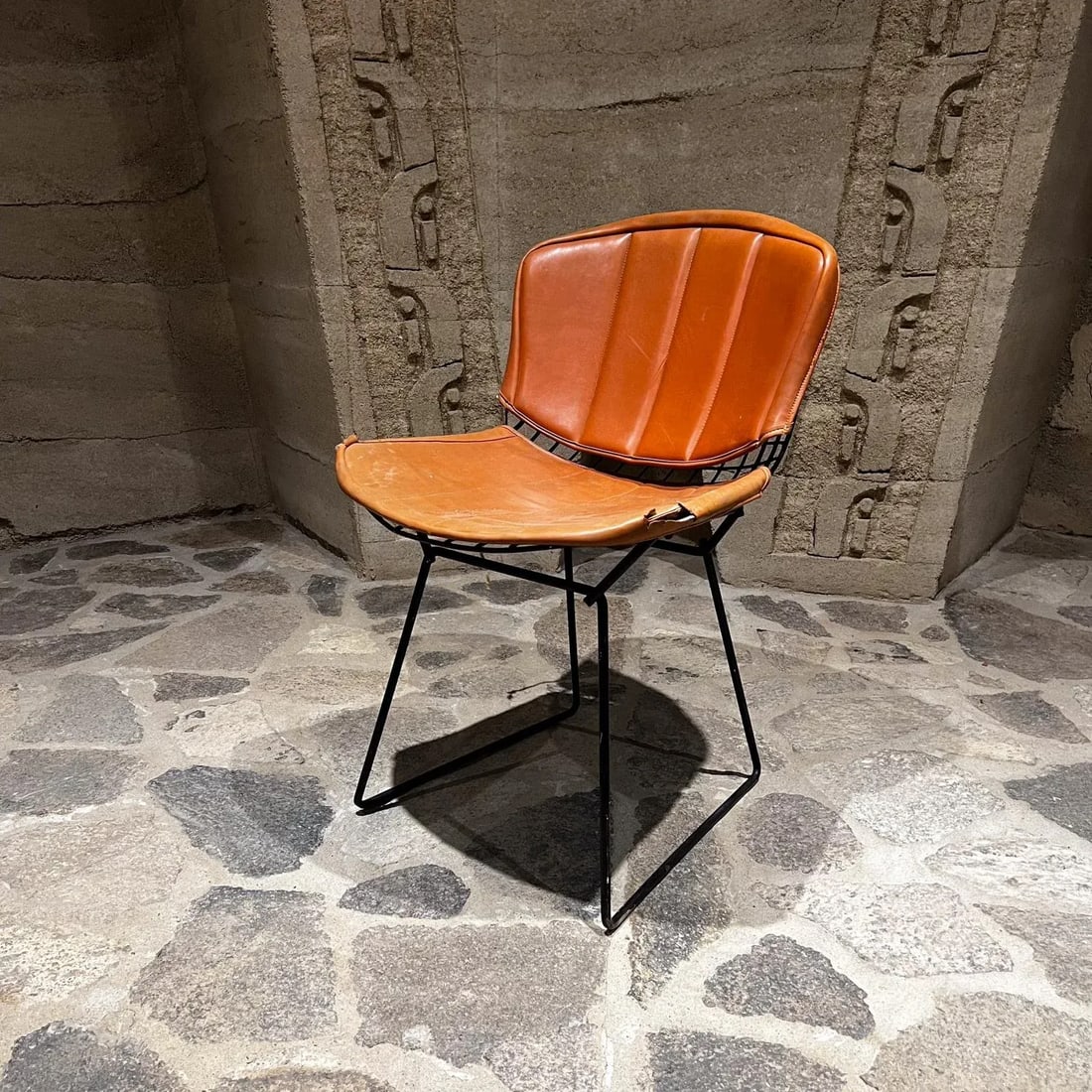1970s Harry Bertoia for Knoll Black Wire Side Chair - 8