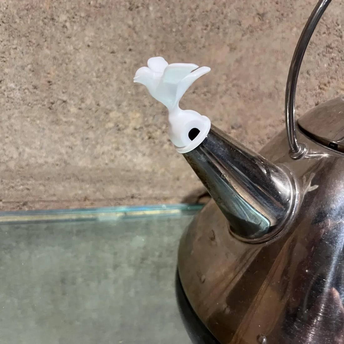 1980s Vintage Alessi Tea Kettle Stainless White Italy - 5