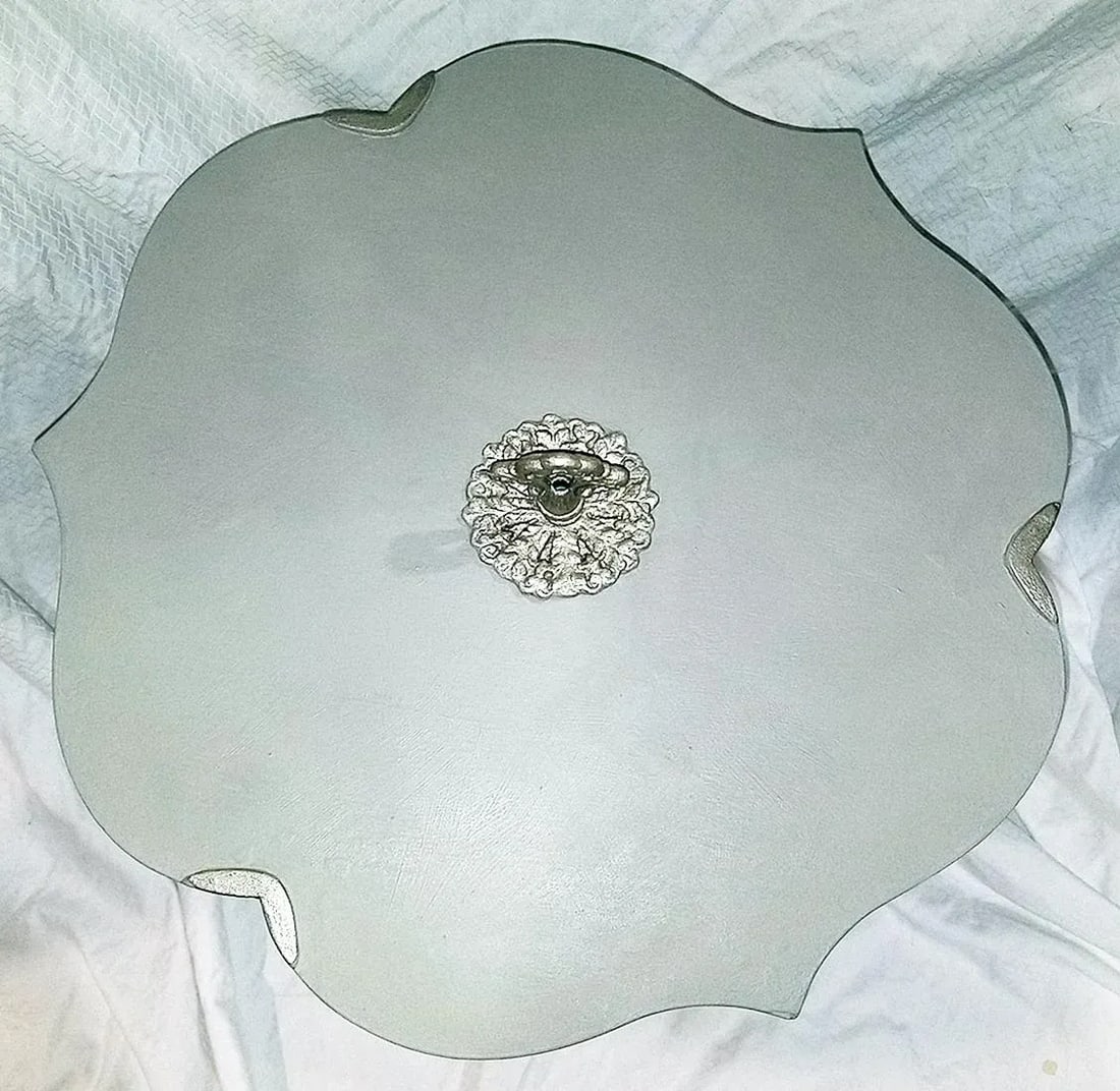 Painted Solid Wood Side Table - 5