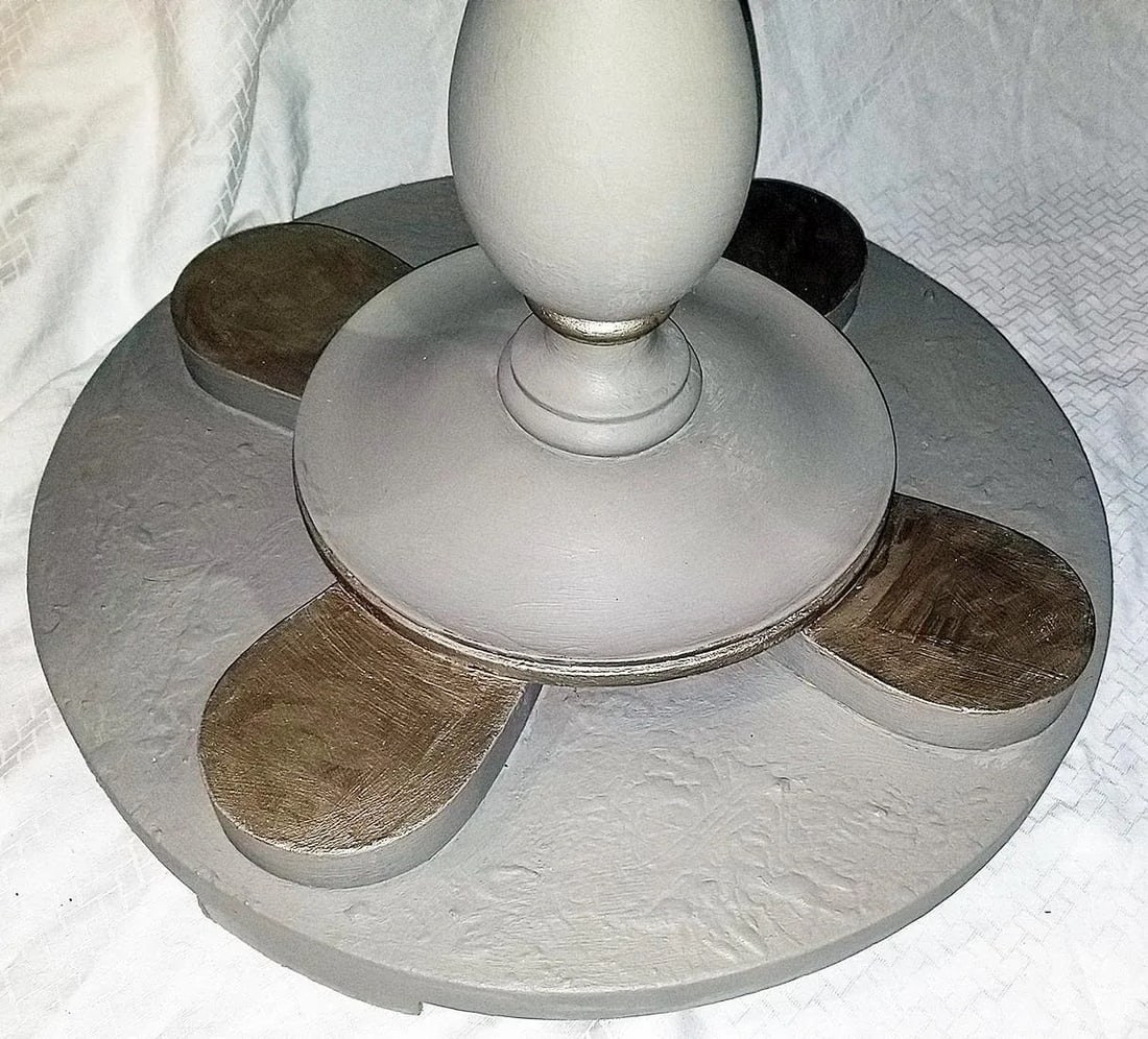 Painted Solid Wood Side Table - 7