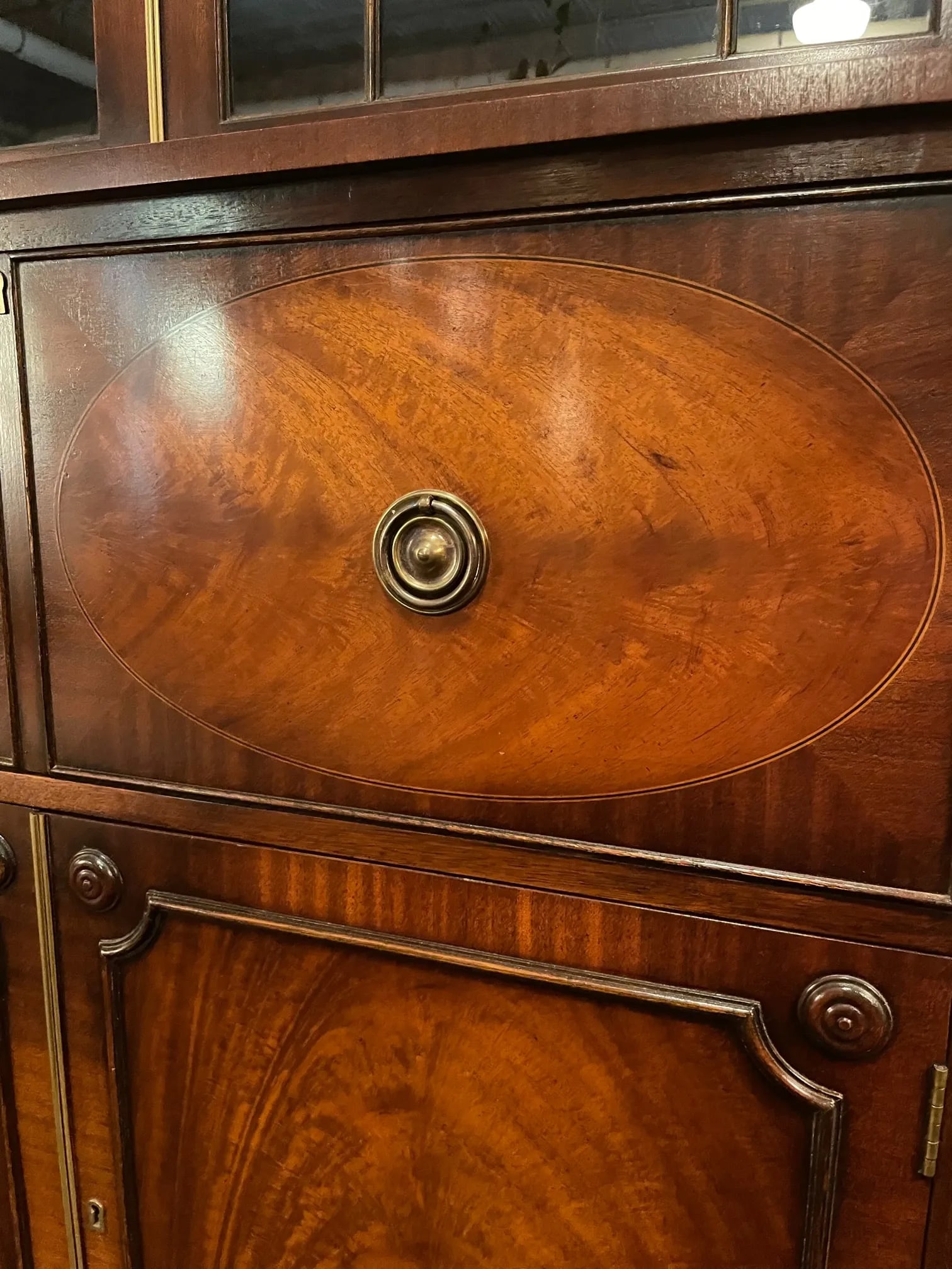 19th Century Style Secretary Bookcase - 5