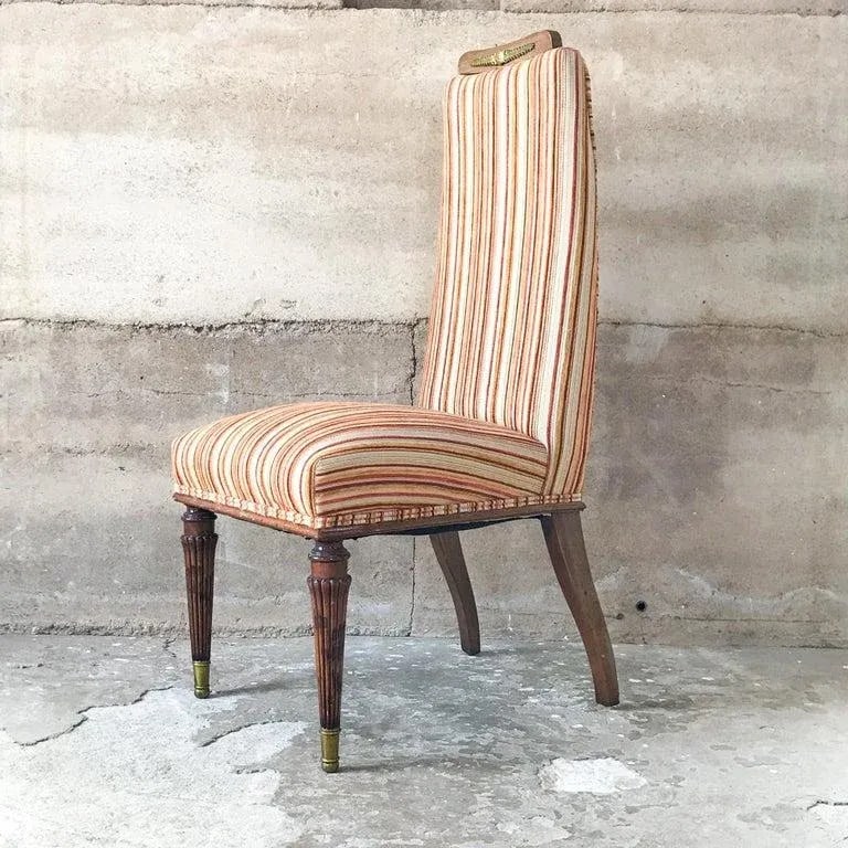 1950s Neoclassical Dining Chairs Set of Four Style Vittorio Dassi - 2