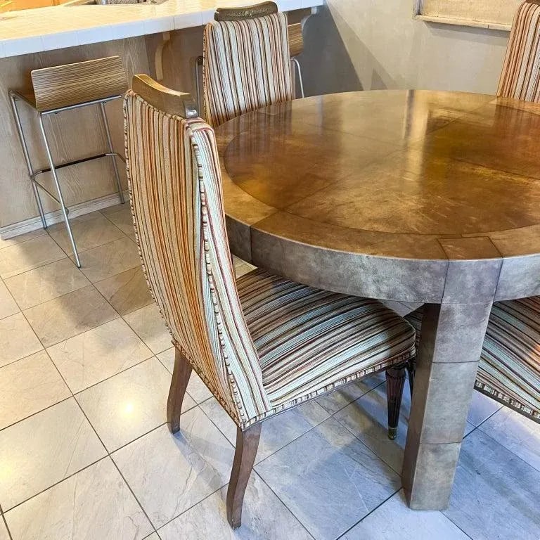 1950s Neoclassical Dining Chairs Set of Four Style Vittorio Dassi - 7