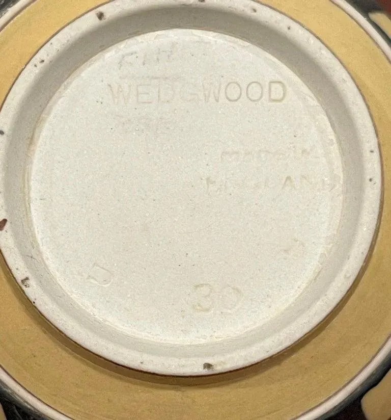 Wedgwood Yellow Dip Jasperware & Black Basalt Sugar & Creamer, C 1900 - 3