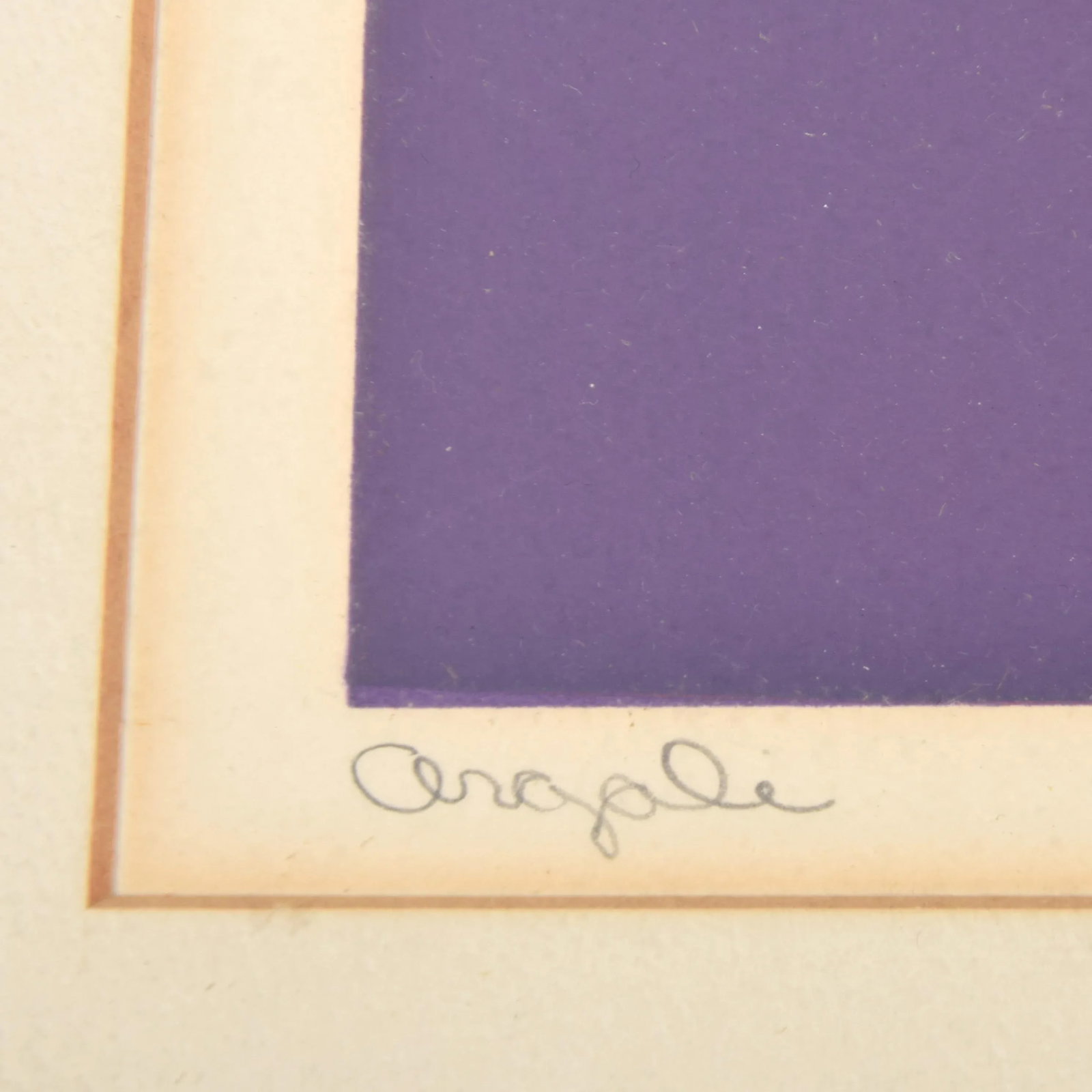 1970s Contemporary Original Signed "Argale" Op Art Geometric Framed Print by Michael Petree - 5