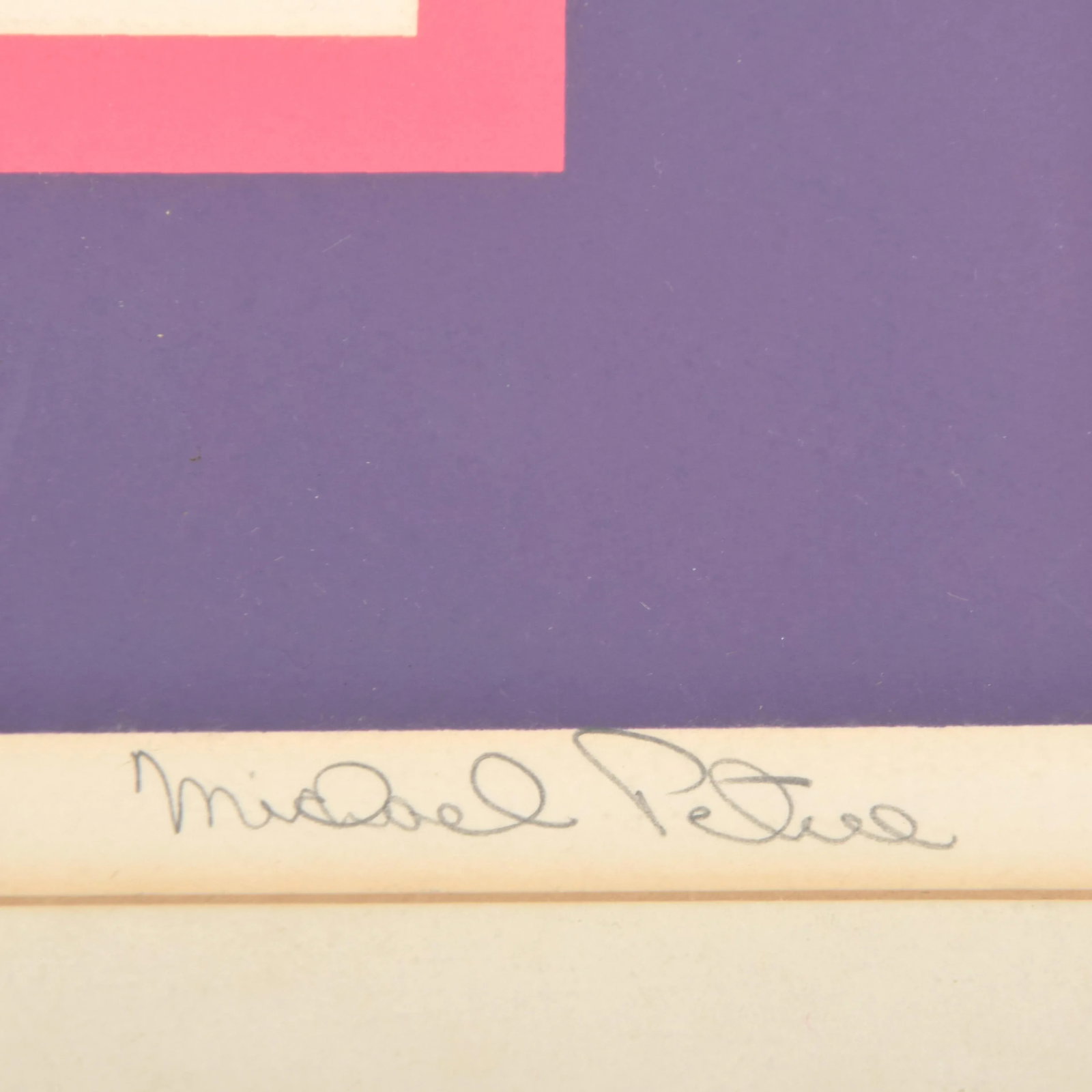 1970s Contemporary Original Signed "Argale" Op Art Geometric Framed Print by Michael Petree - 6