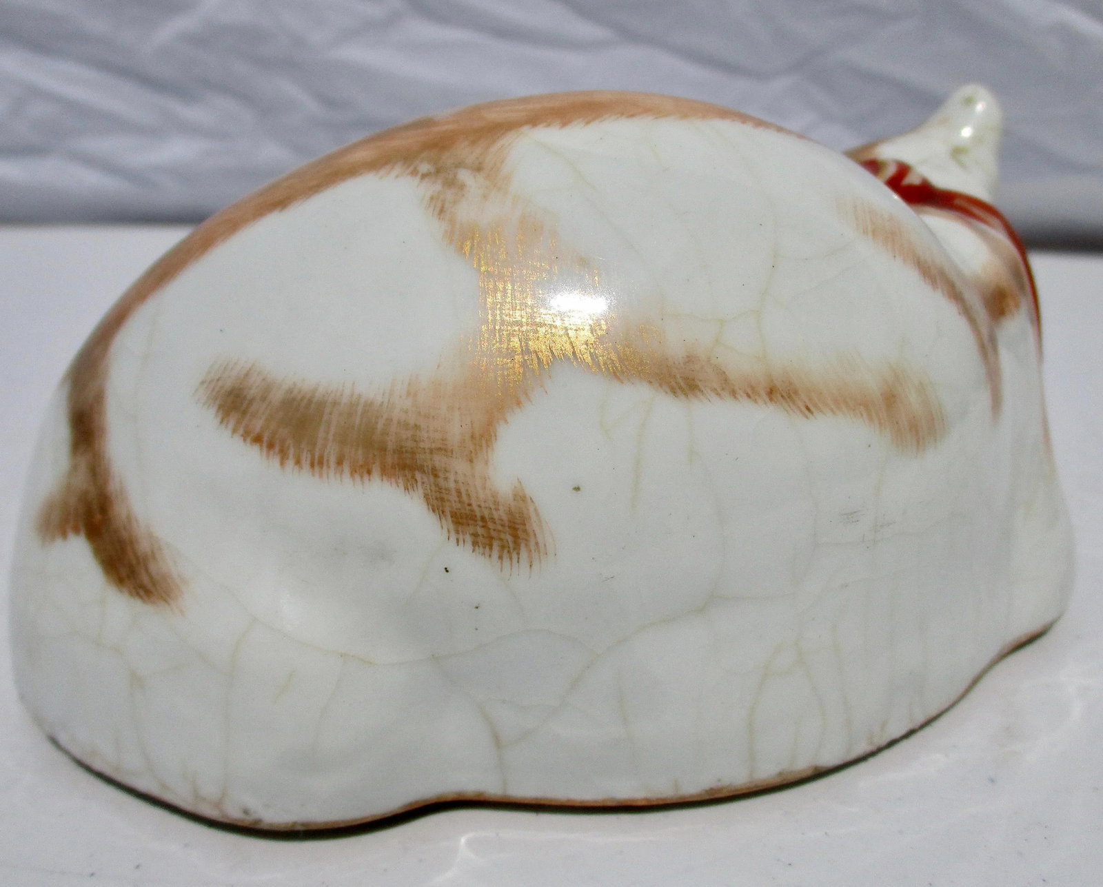 19th Century Japanese Kutani Porcelain Cat - 5