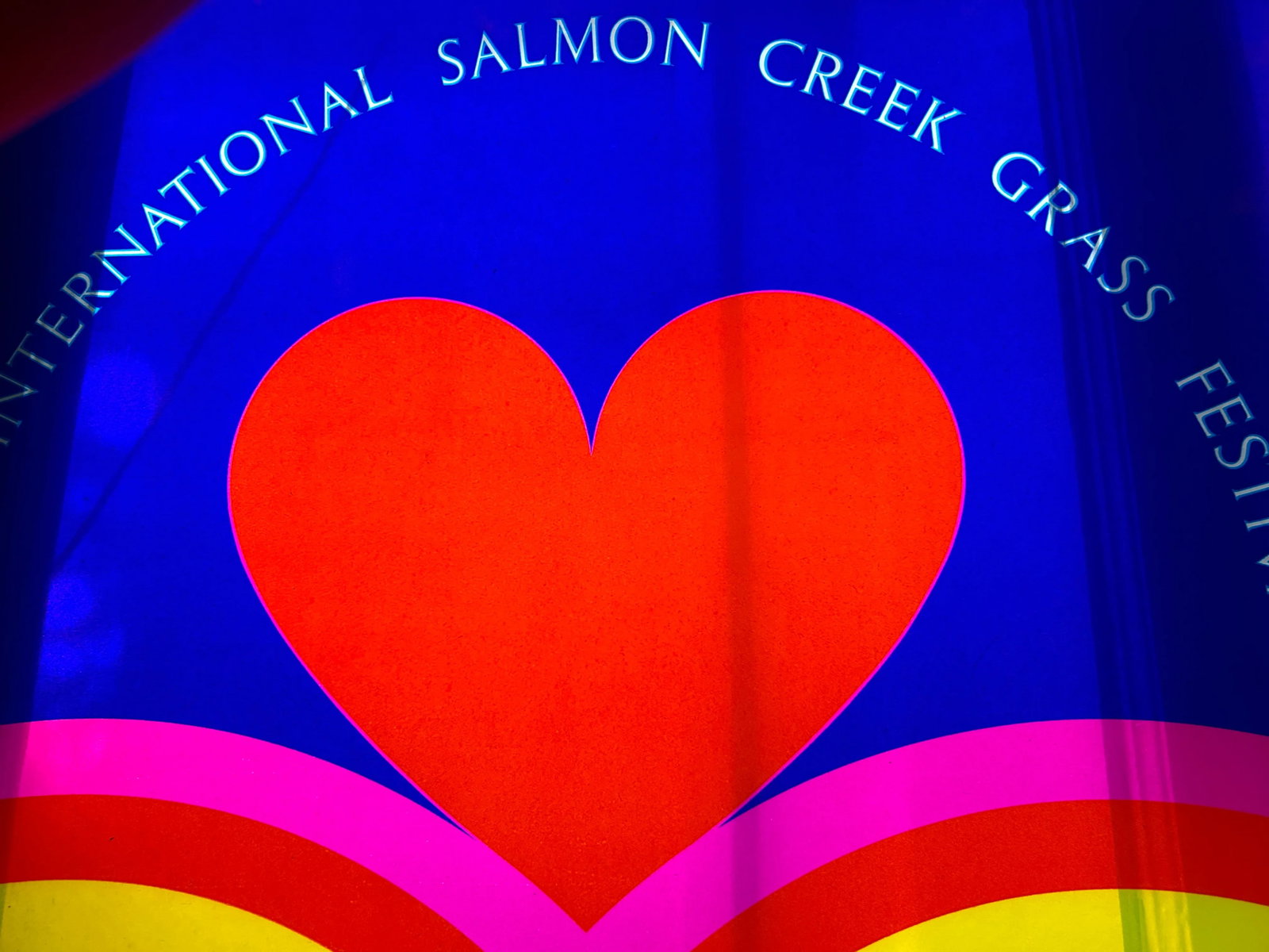 Original Signed Carol Summers "First International Salmon Creek Grass Festival" Poster - 9