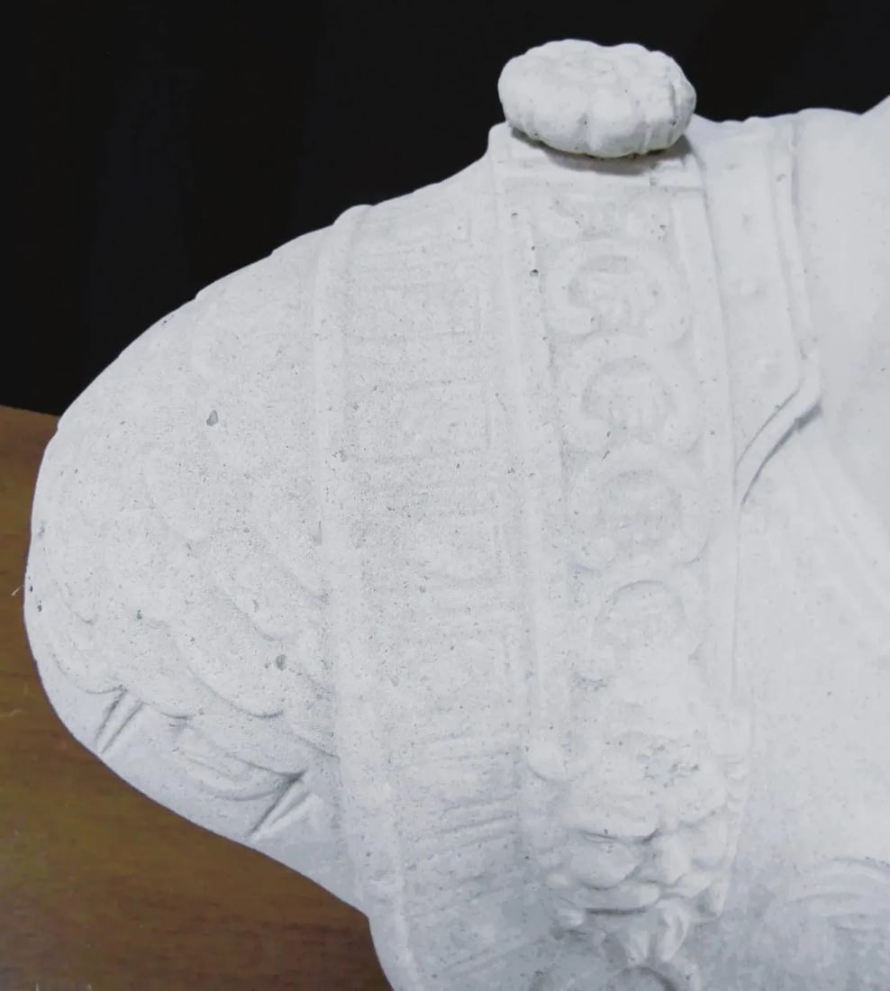 1960s Large Vintage Patinated Cast Concrete Bust of Julius Caesar - 12